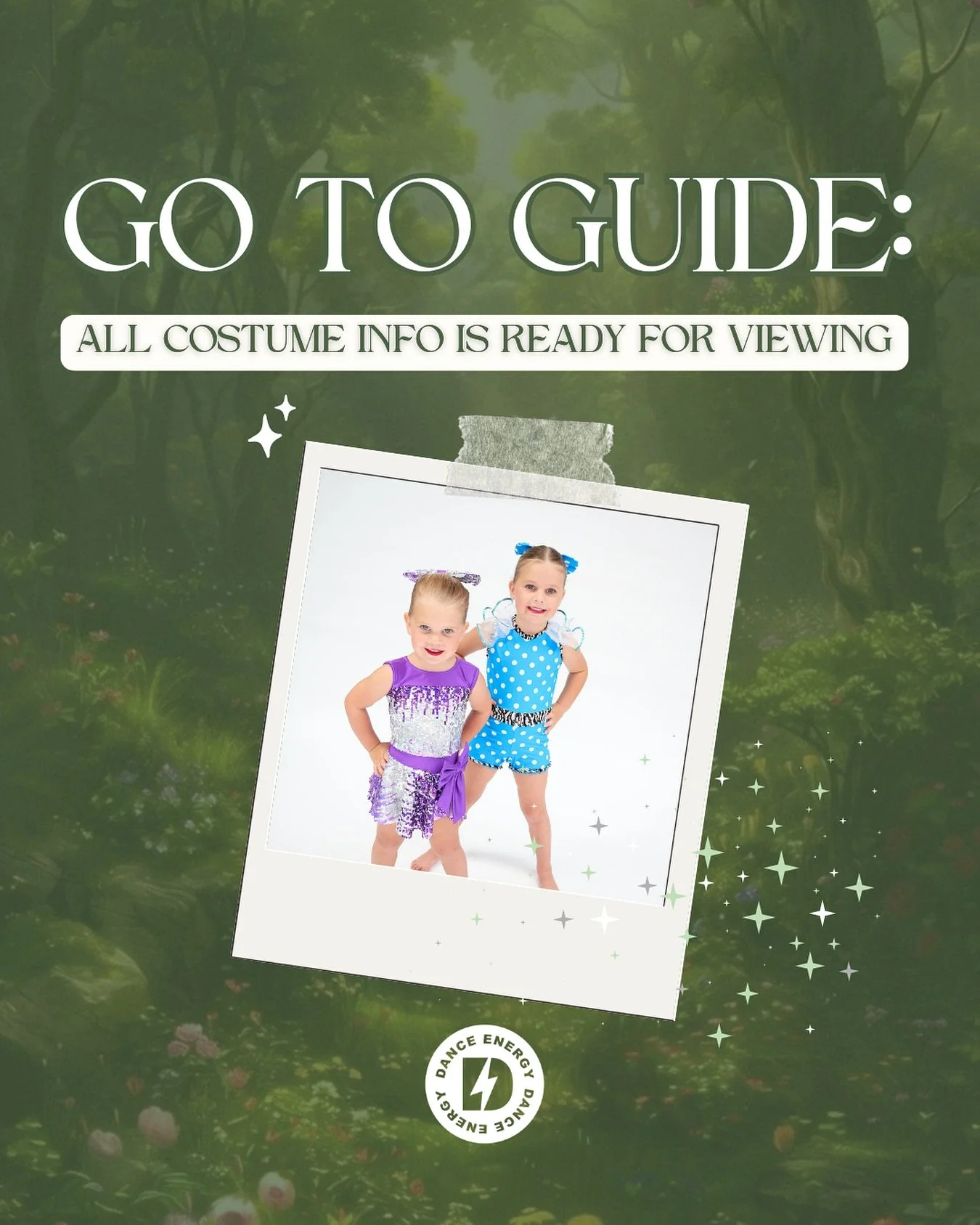 New Update in the Go-To Guide: Costume Info is LIVE!
Tutus, glitter, lycra, tights and dance shoes... it&rsquo;s officially that time of year ✨

Our Costume Guides are now available in the Go-To Guide (link in bio &amp; Facebook group)!

Inside you&r