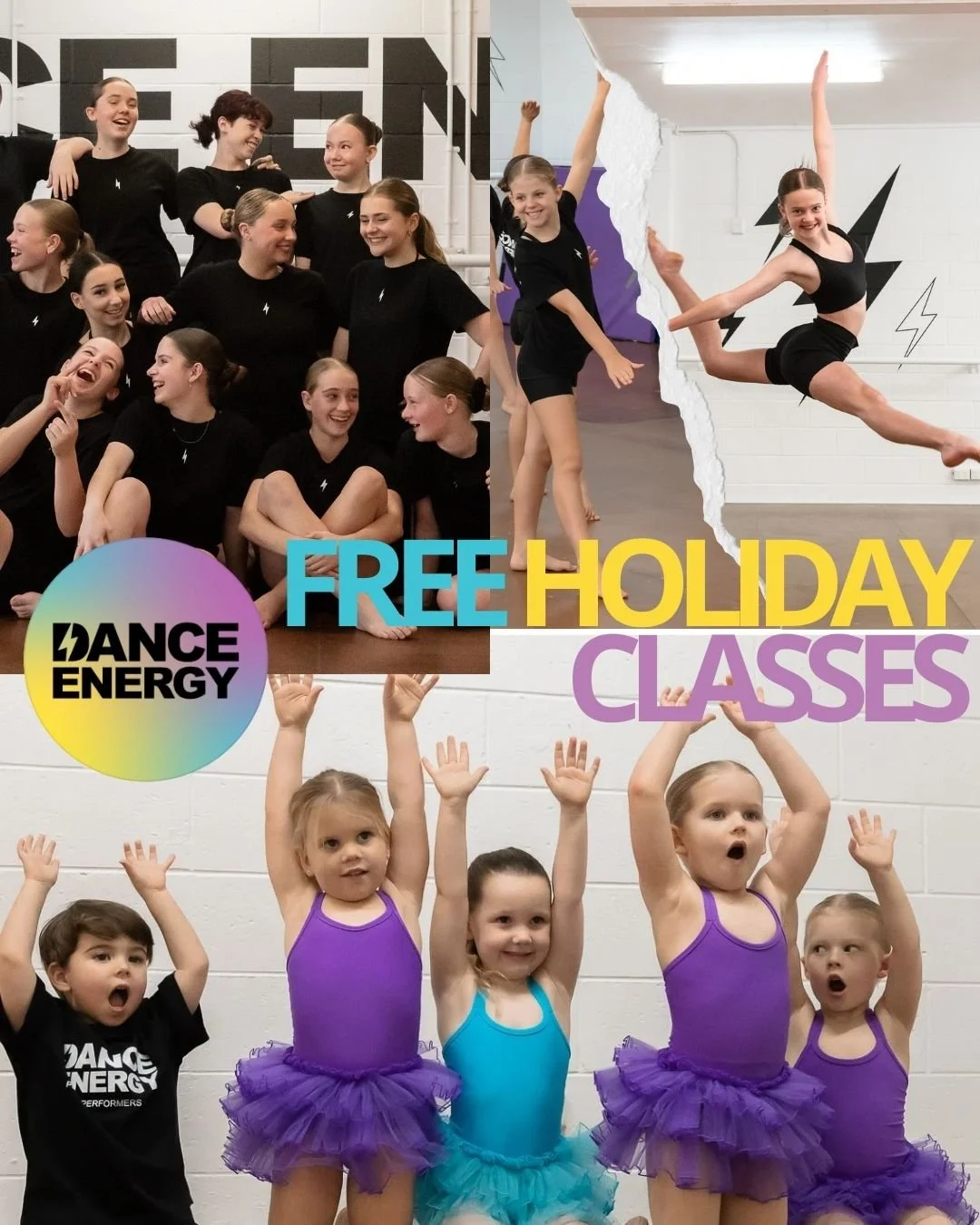 ✨ Our FREE Holiday Dance Classes start this weekend!
Pick one class&hellip; or stack a few back-to-back. Dancers can choose a single class to try something new, or book multiple classes back-to-back and turn it into a mini dance day! 💃🕺

📍 Calound