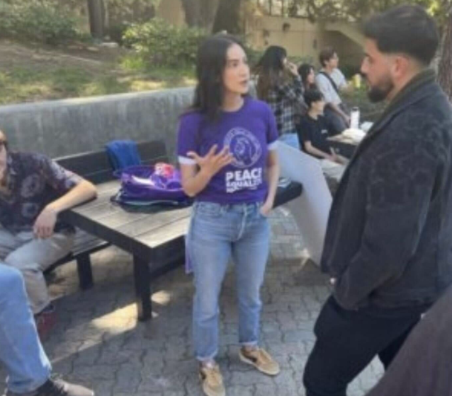 At UCLA, a few demonstrators are genuinely promoting peace