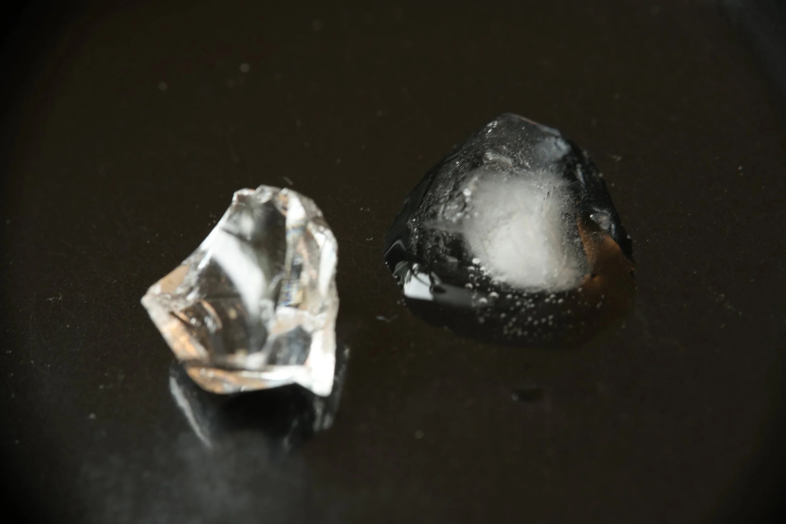11. Broken glass and ice