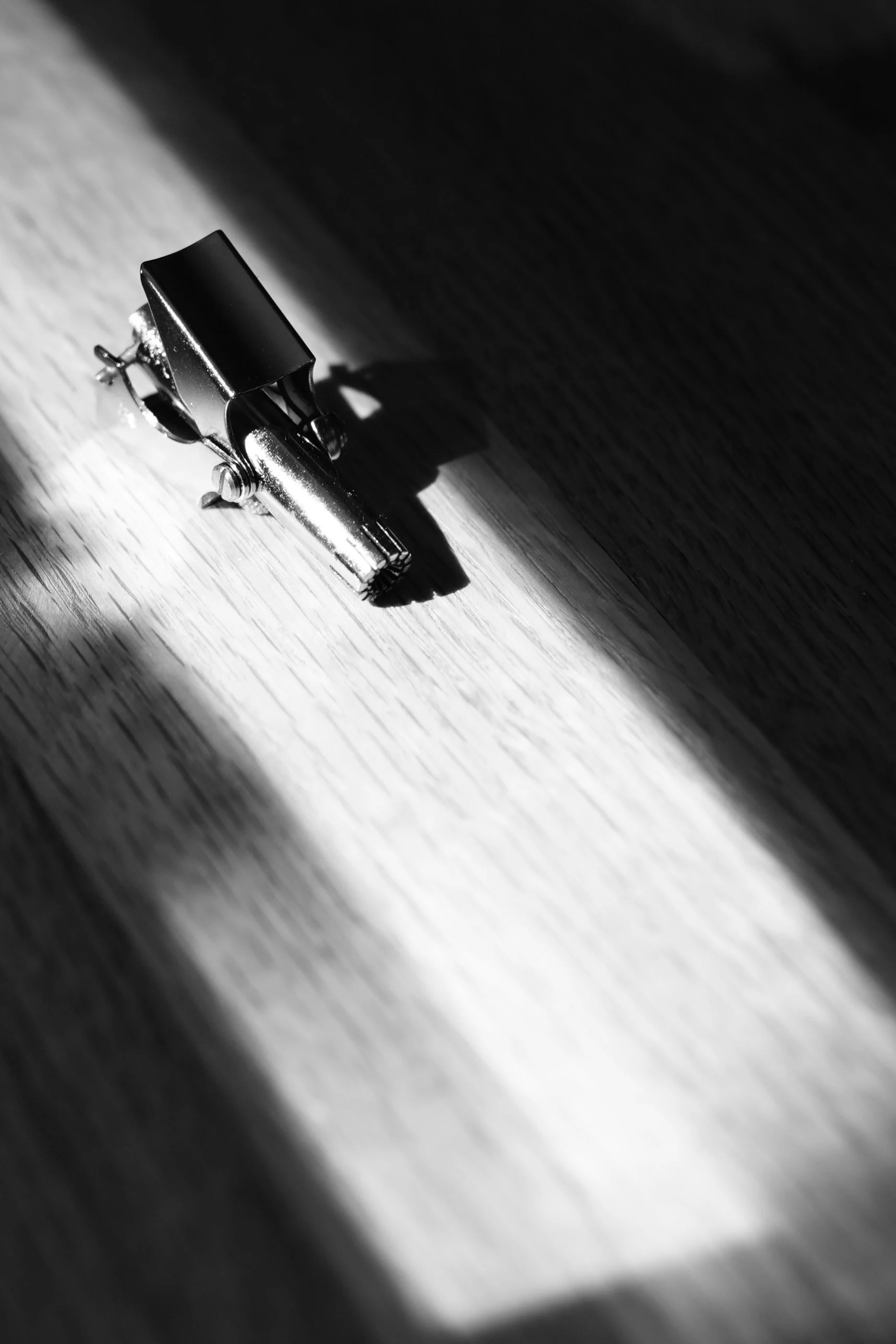 6. My father's trimmer in a strip of light