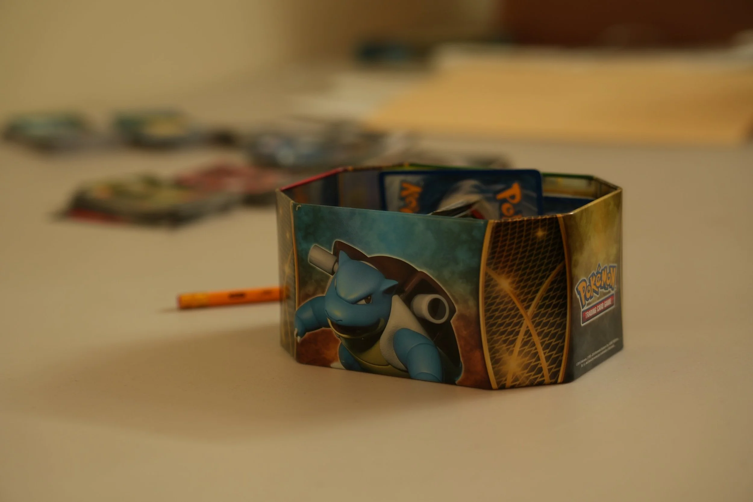 10. Jason's Pokémon cards, left on the table