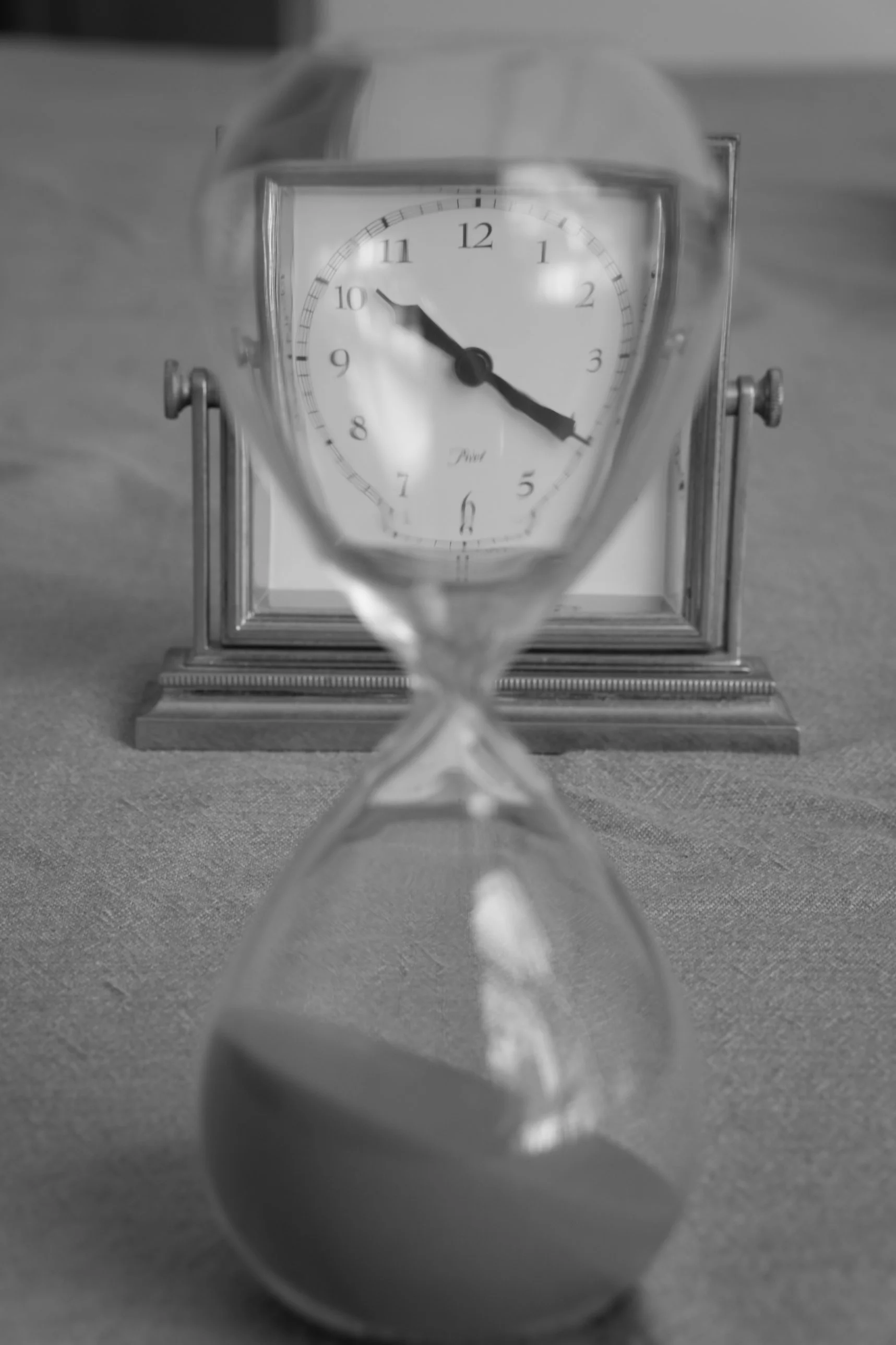 5. Hourglass and clock