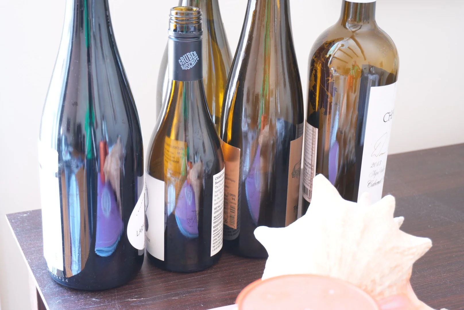 11. Bottles in window light