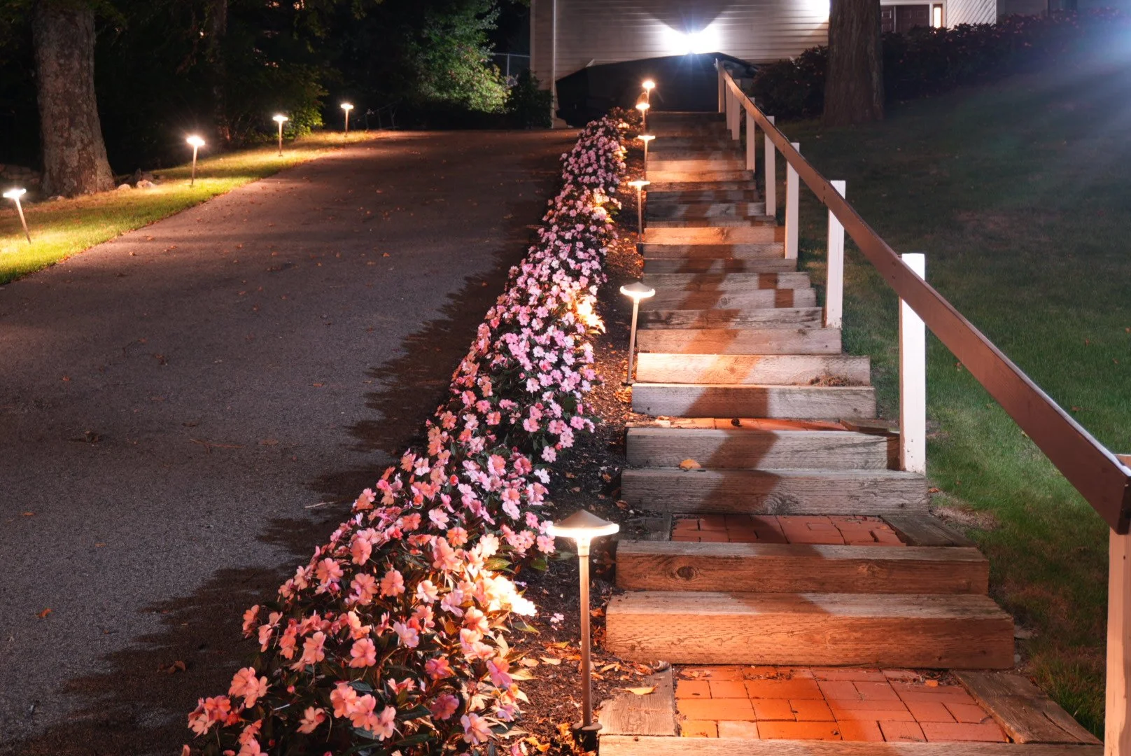 9. Garden path lights