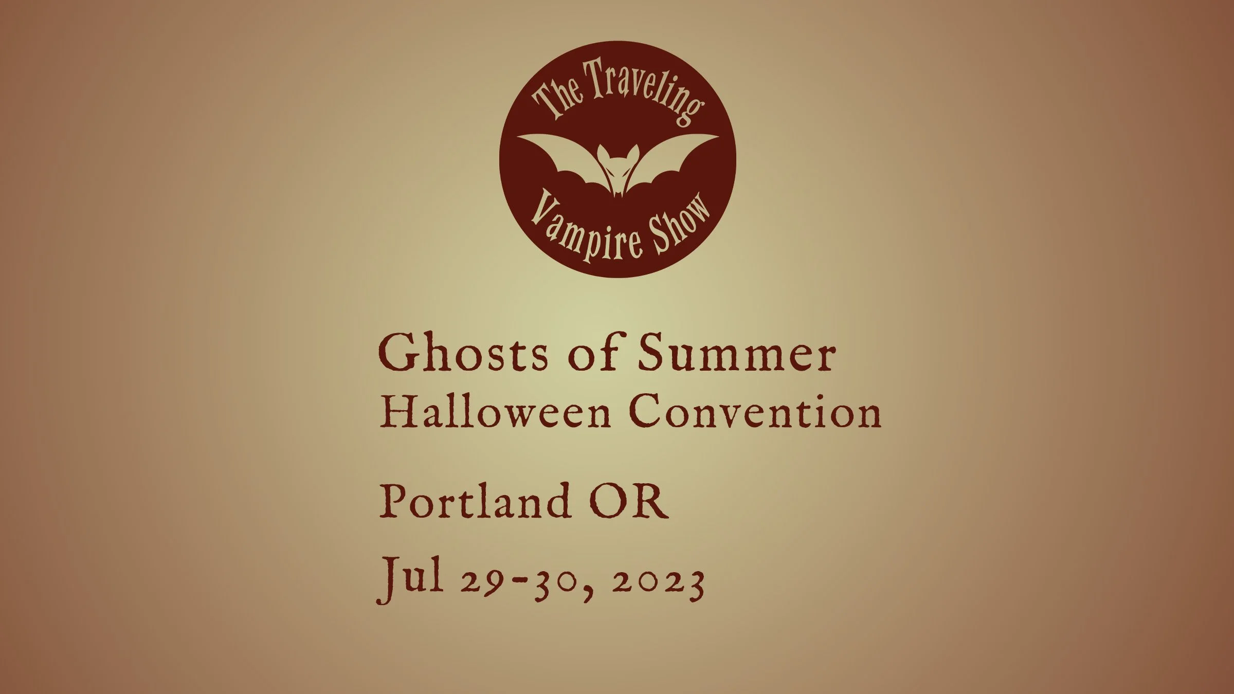 Ghosts of Summer Halloween Convention - Portland OR