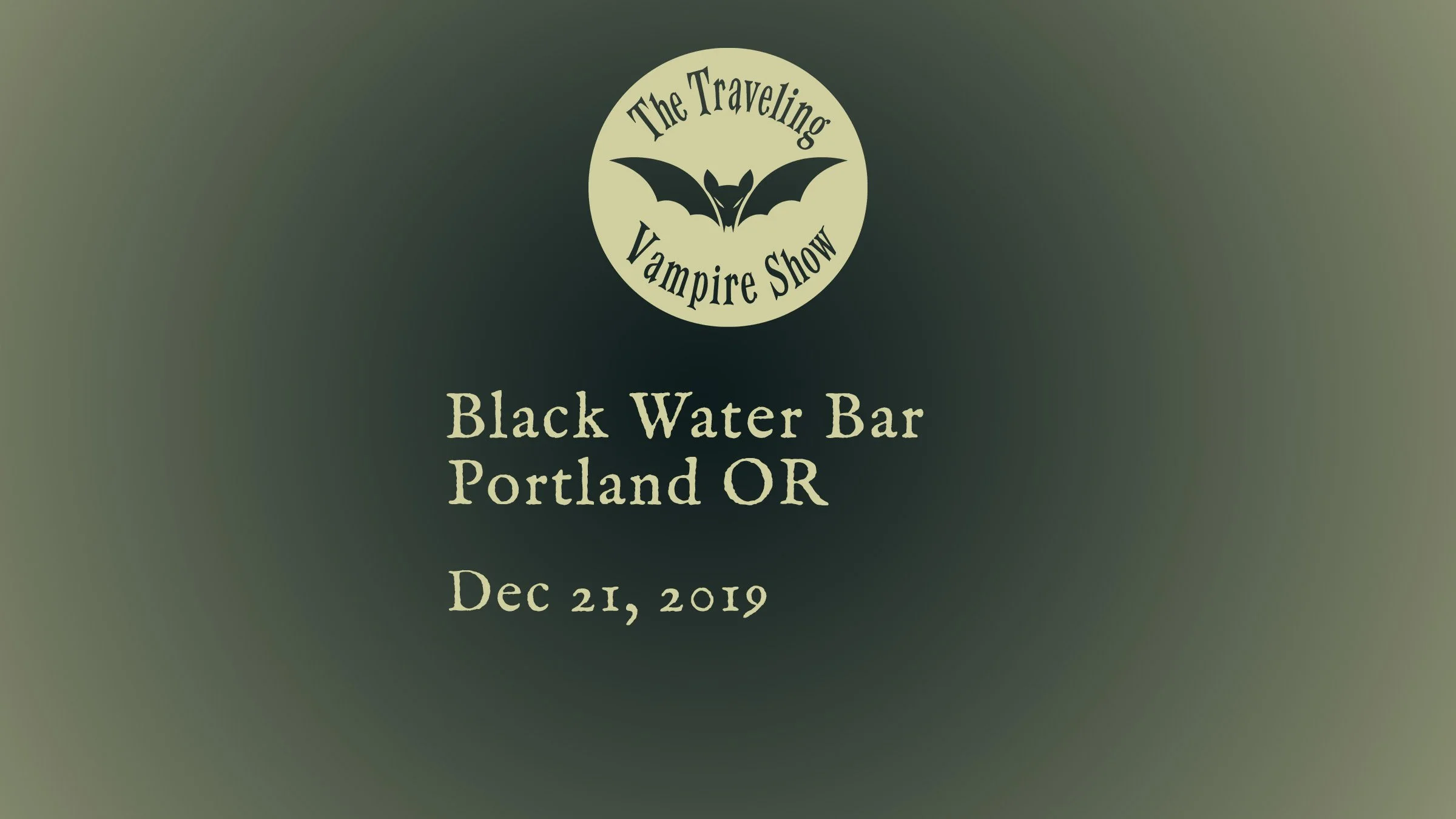 The Black Water Bar - Portland OR