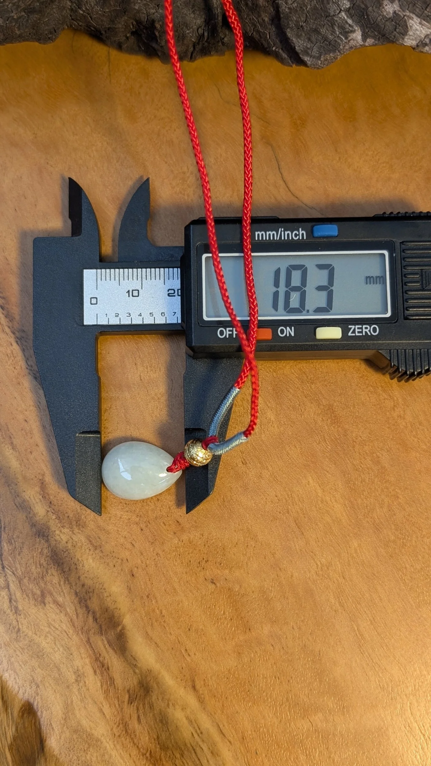 Genuine Grade A Burmese Jadeite Tear Drop Pendant