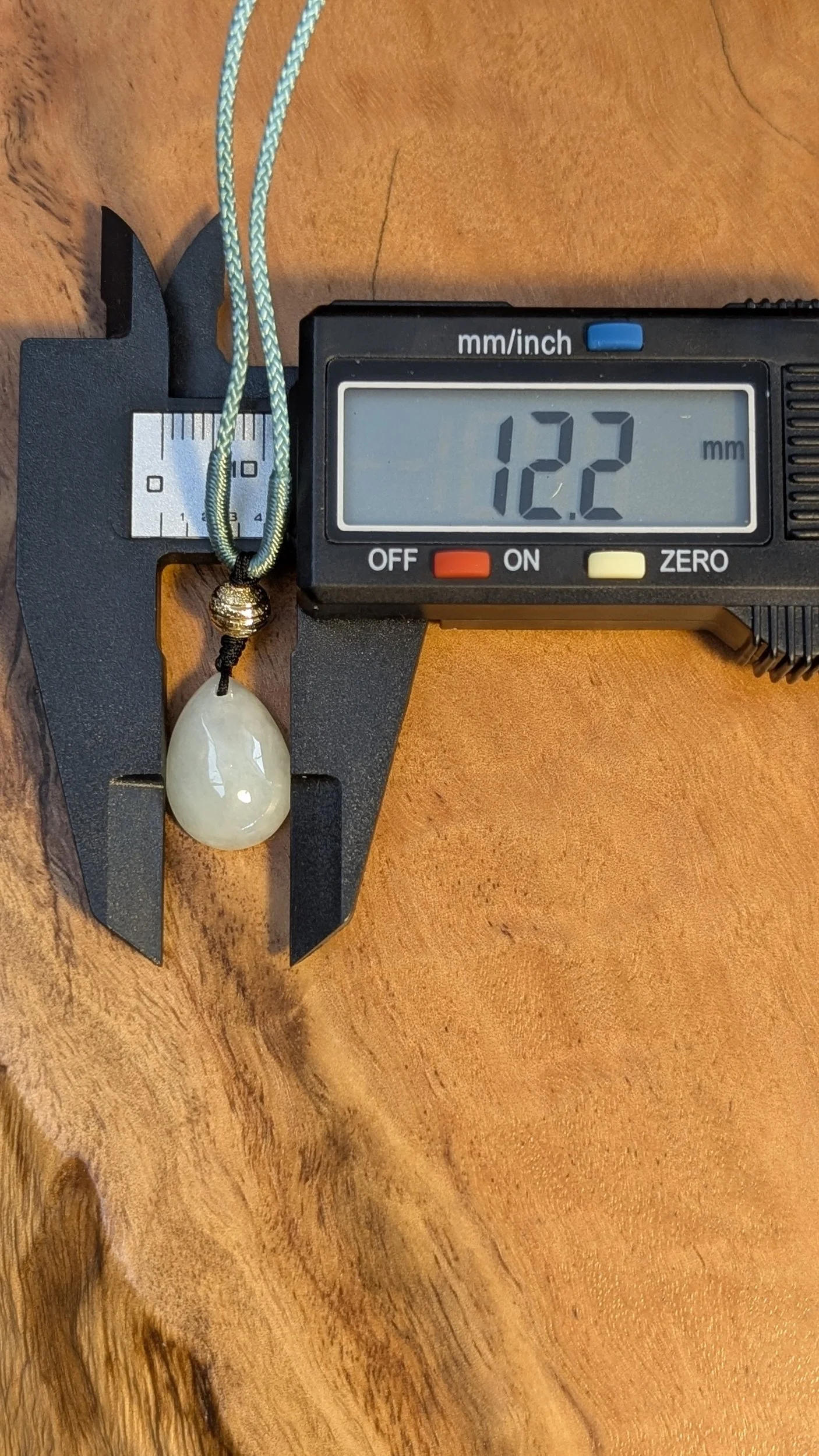 Genuine Grade A Burmese Jadeite Tear Drop Pendant