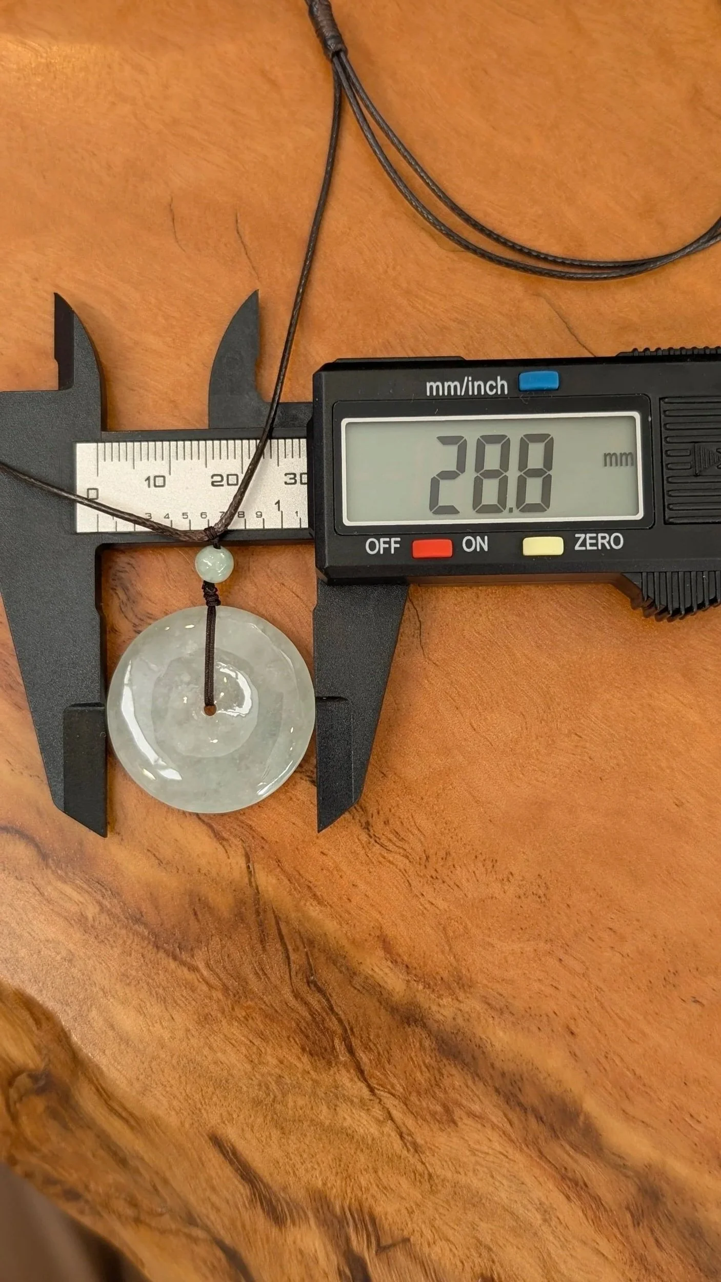 Genuine Grade A Burmese Jadeite Donut Pendant