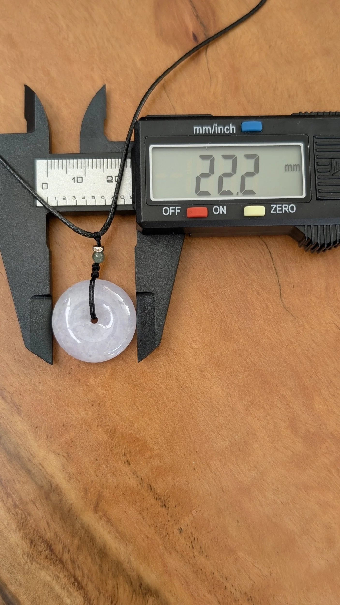 Genuine Grade A Burmese Jadeite Donut Ping An Kou Pendant