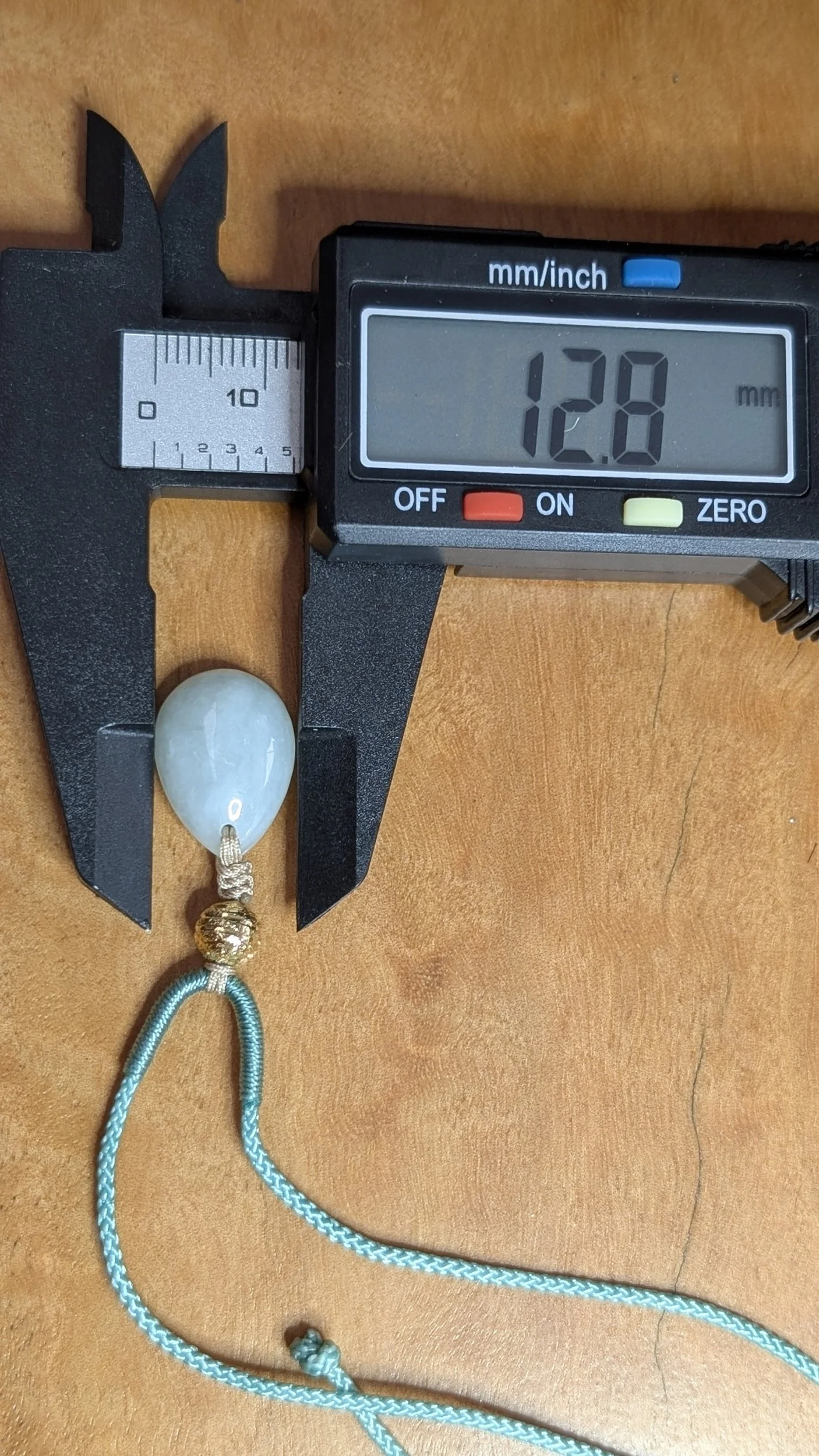 Genuine Grade A Burmese Jadeite Tear Drop Pendant