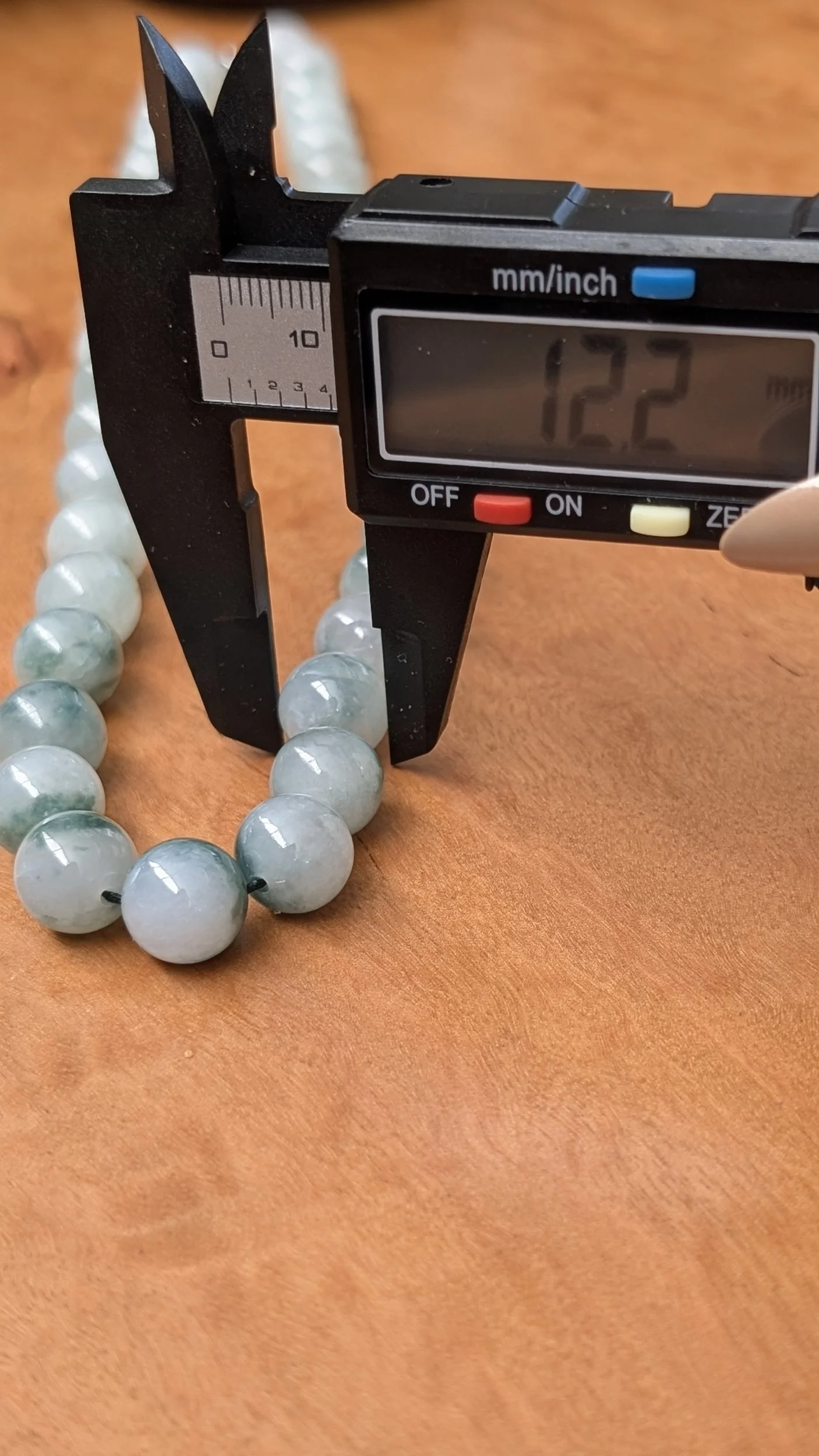 Genuine Grade A Burmese Green Jadeite Bead necklace