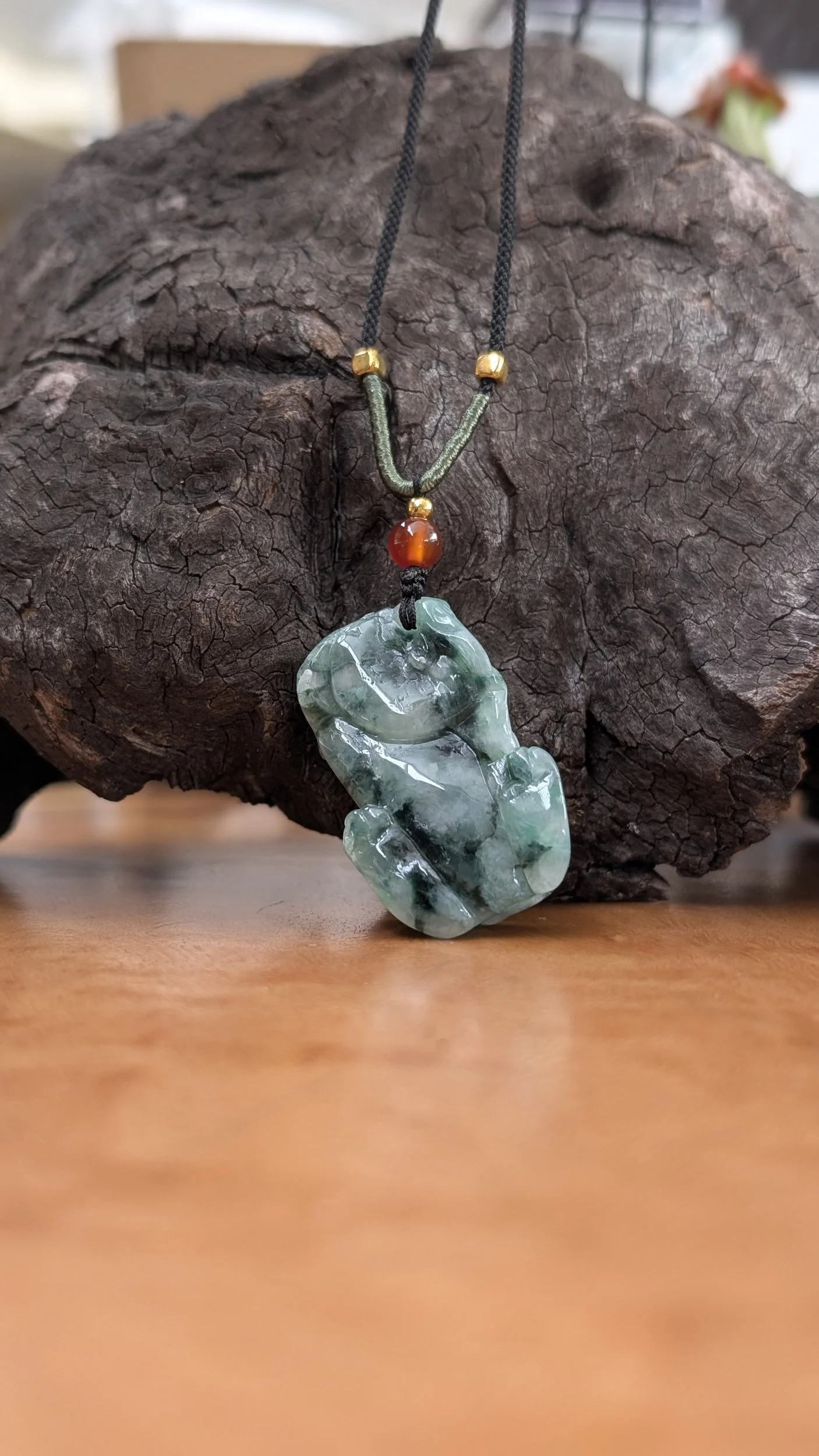 Genuine Grade A Burmese Jadeite Pixiu Pendant