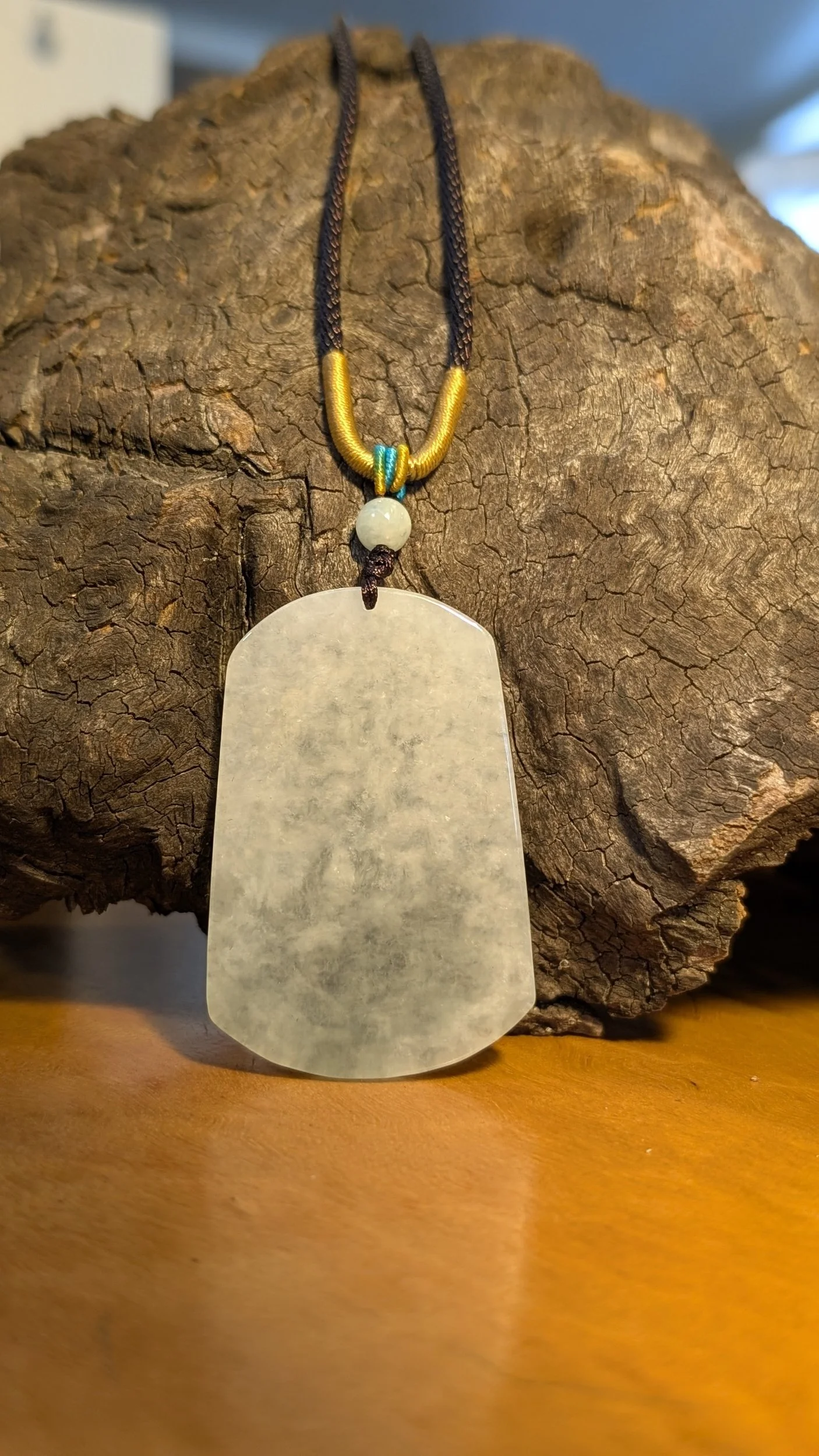 Genuine Grade A Burmese Jadeite Plain Plaque Pendant