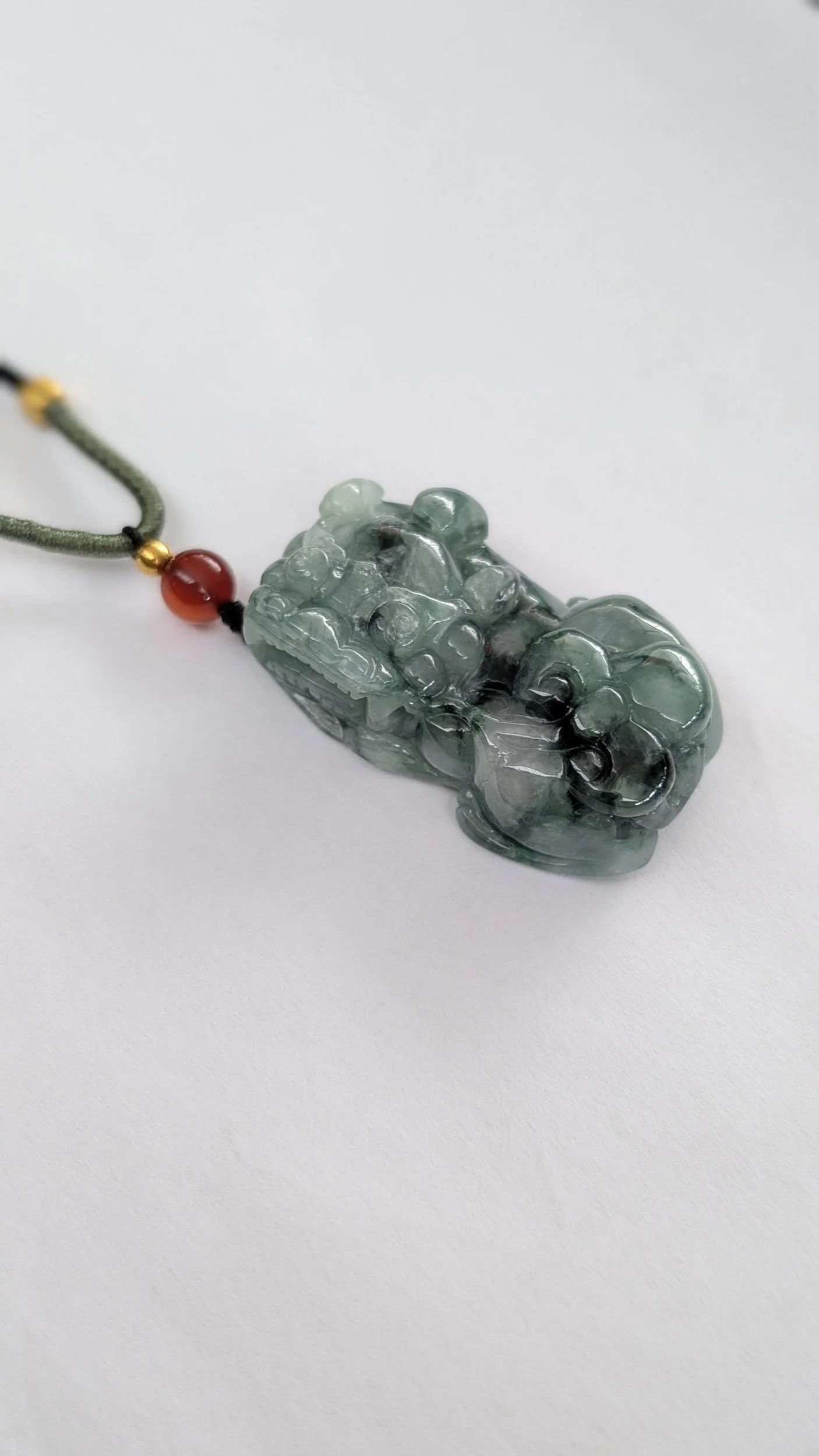 Genuine Grade A Burmese Jadeite Pixiu Pendant