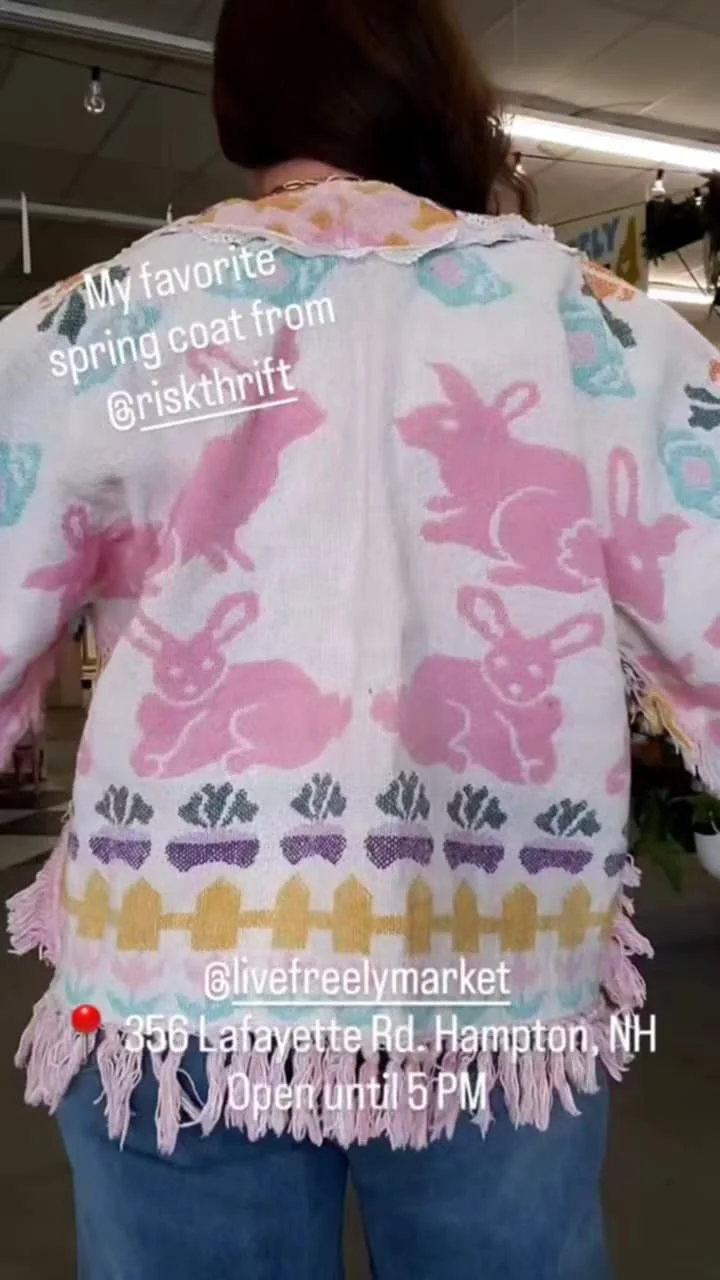 Vanessa in their Tapestry Jacket! @vans_vintage_