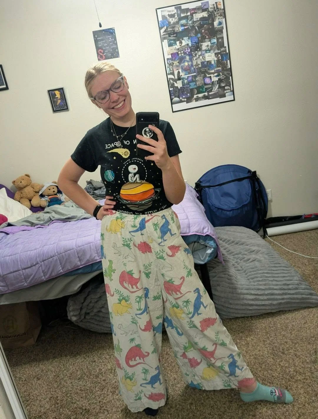 Willow in their Dino Pants! @willowwilson.25