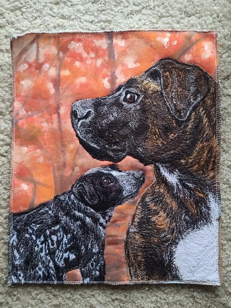 Annie and Bandit Wall Hanging made for Lena! @leenzuh
