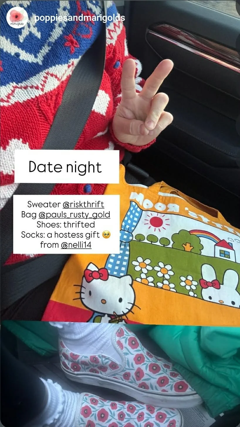 Avrey in her Sweater from the shop! @poppiesandmarigolds