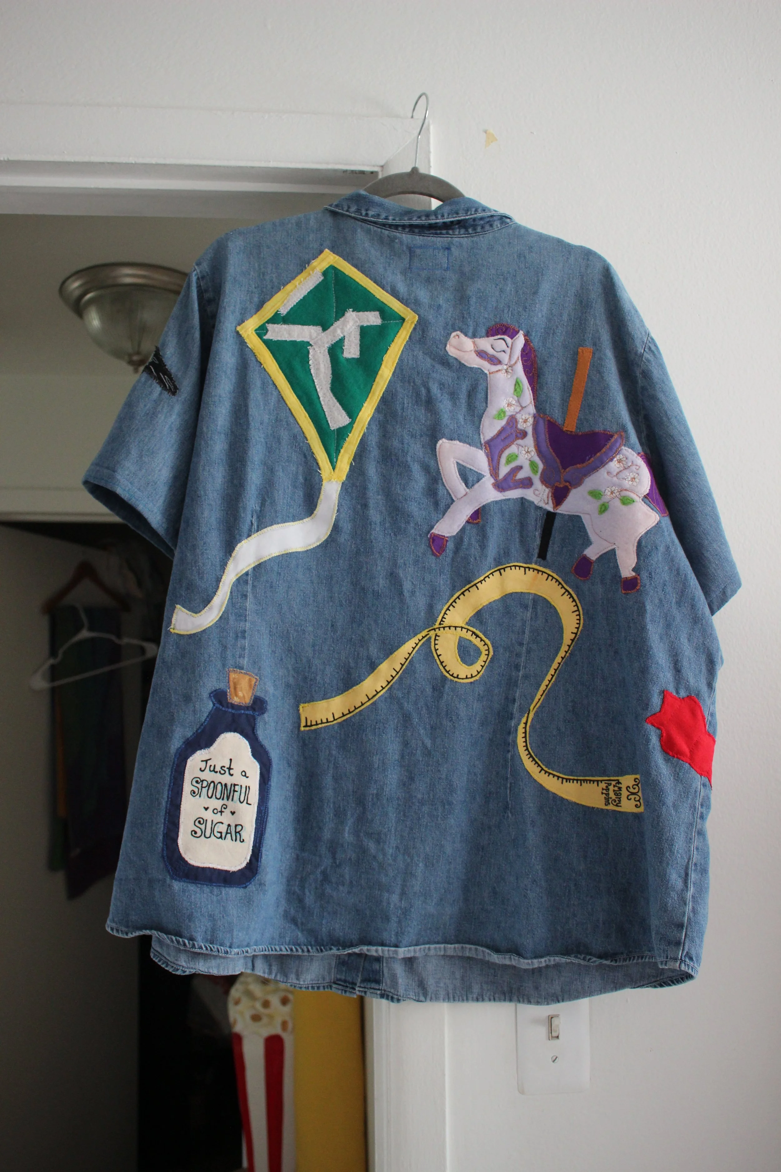 Mary Poppins Button-up made for Luke! @planetlukefreitas