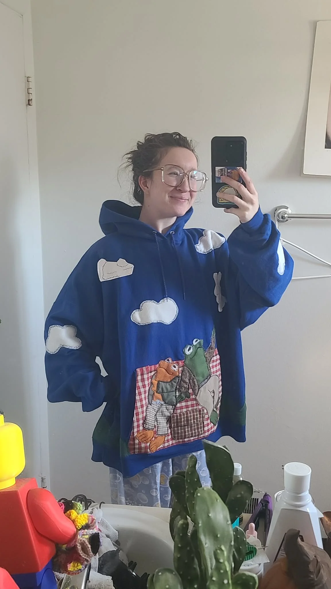 Frog and Toad Cloud Gazing for Ollie!