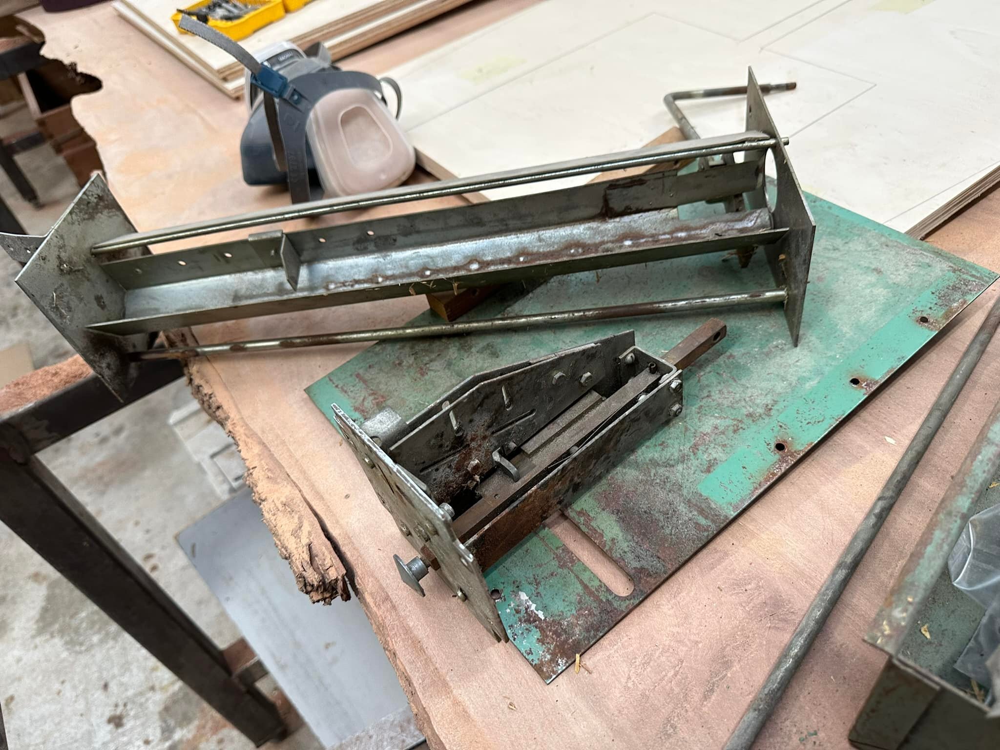 Check it out everyone, 

The insides of a vintage football table we are in the process of restoring. 

I need a referral for chrome work and a machinist or metal fabricator that can duplicate this coin mechanism for our little side project. We&rsquo;