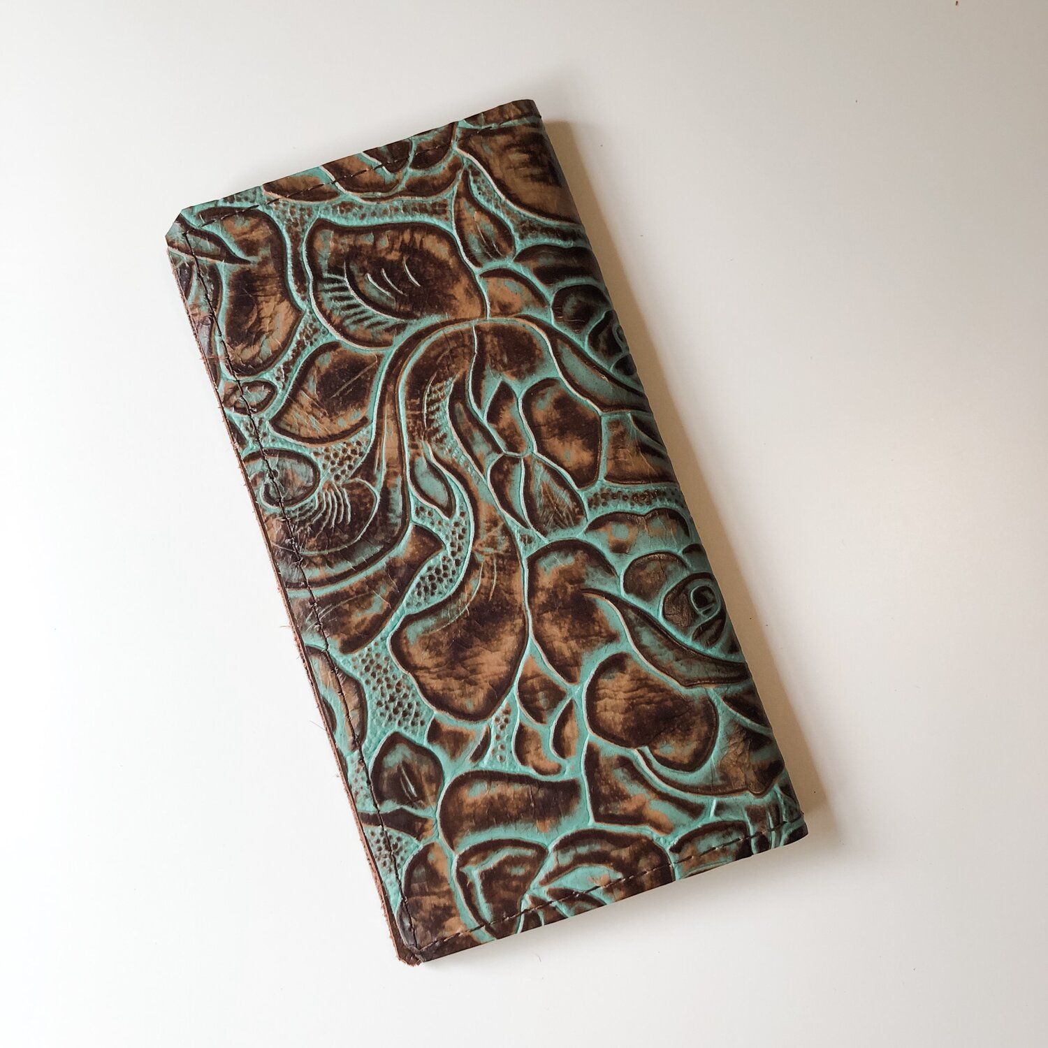  Checkbook Cover - Brown/Teal I Can Do Everything:  6006937122833: Clothing, Shoes & Jewelry