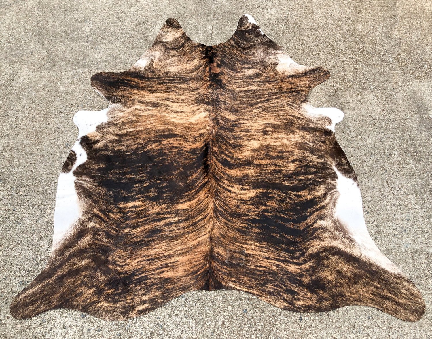XL Size - Brindle Cowhide Rug — Farmericana Designs