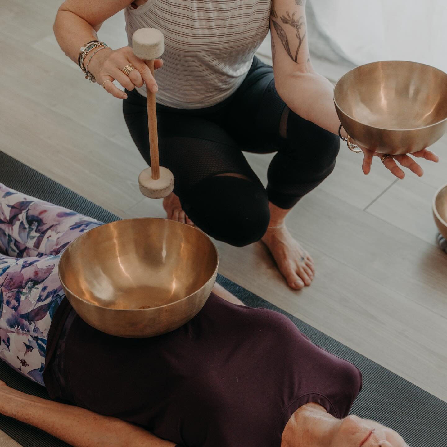 Just around the corner is our monthly 🙏 RESTORATIVE YOGA &amp; SOUND BATH JOURNEY 🙏 with the kind and compassionate Eve Hill - @breatheveyoga. 

She&rsquo;ll be taking over the Shala next Friday evening to send you into a deep state of zen via her 