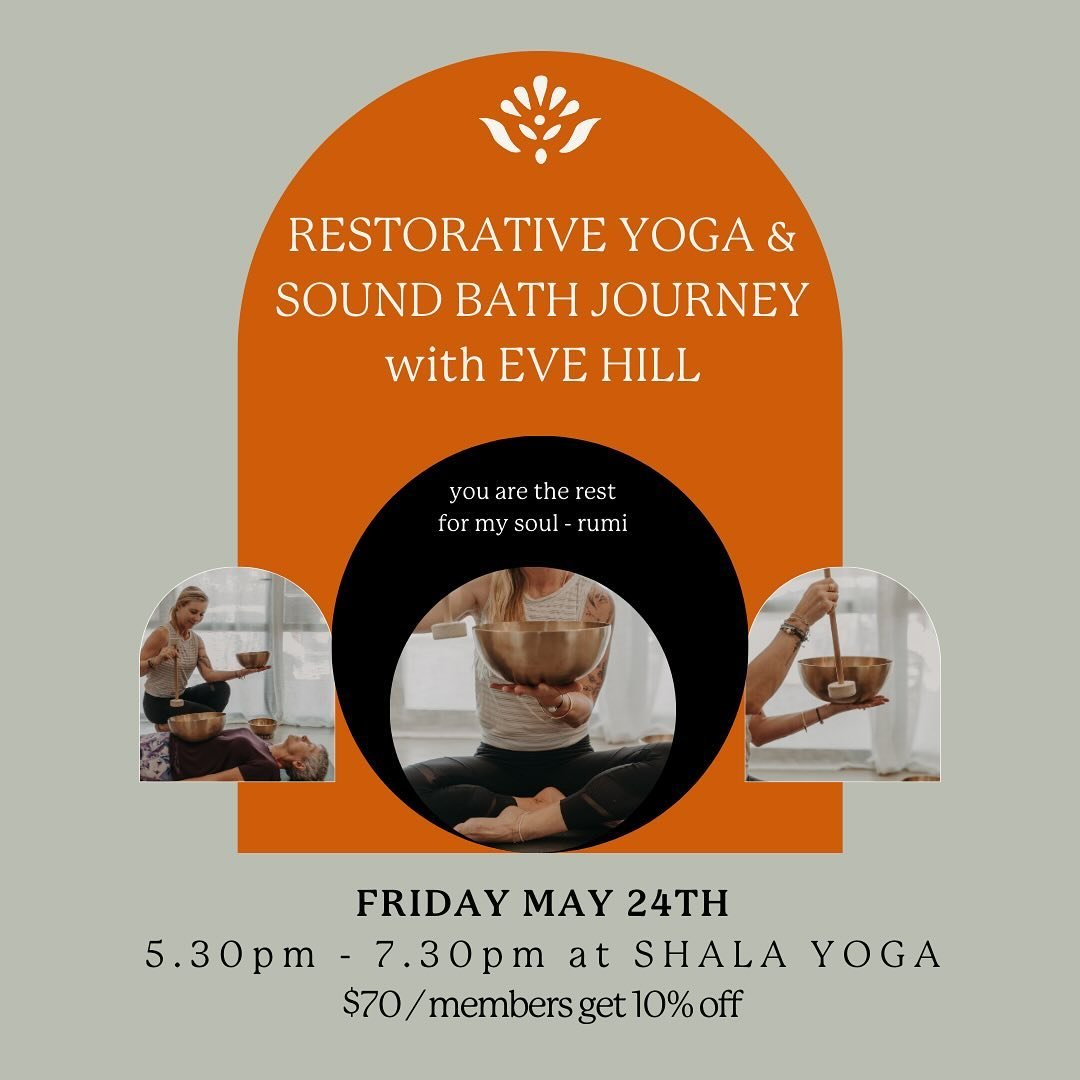 &lsquo;You are the rest for my soul&rsquo; ~ Rumi 🪷

What a delight it is to have Eve Hill as our resident Sound Practitioner. Our Shala community is spoilt to have monthly restful sound baths with her.

This month you can find her playing her bowls