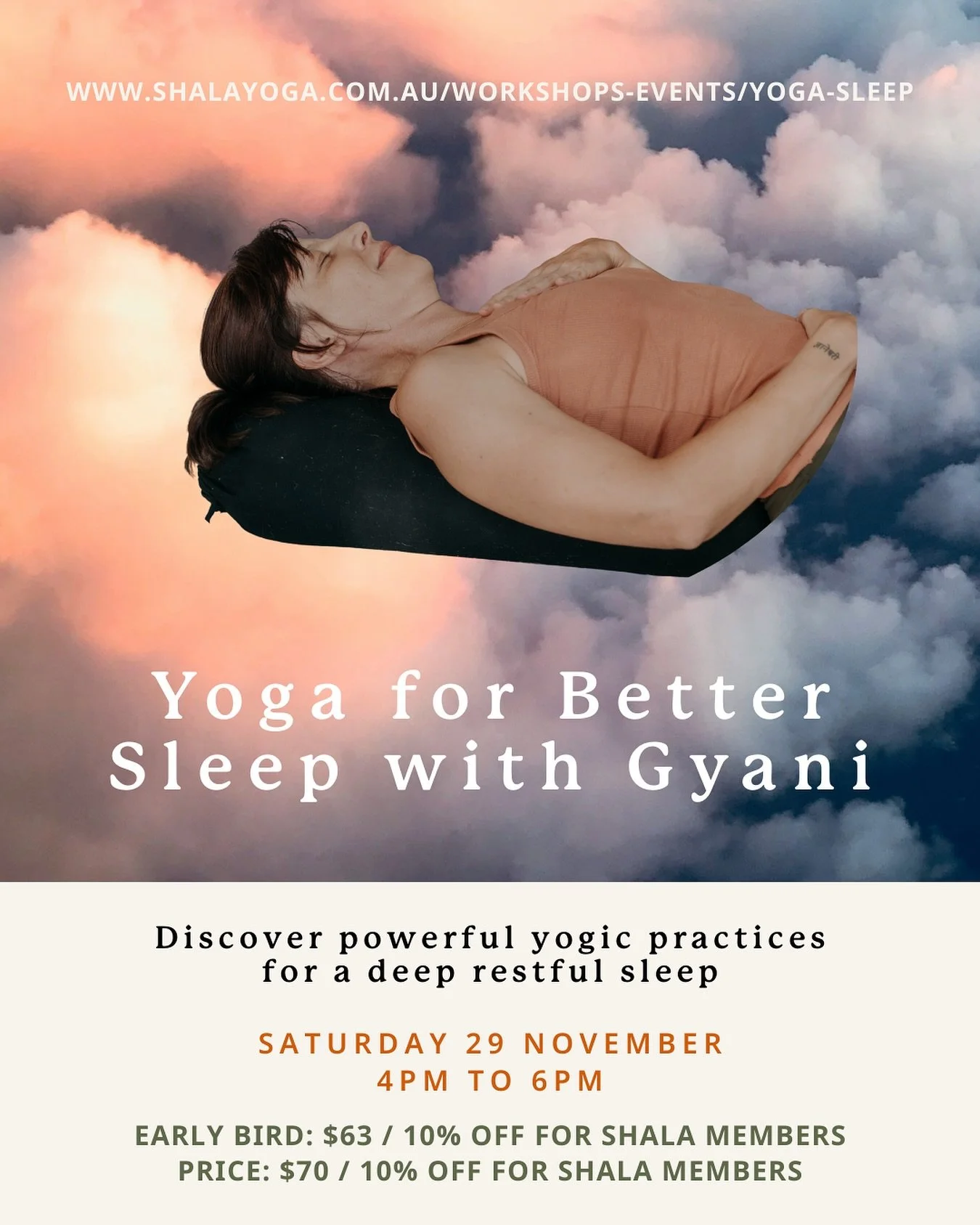 🫩🥱 Struggle with sleep? Don&rsquo;t count sheep. Learn how yoga can help you get a good night&rsquo;s sleep! Gyani is back on Saturday 22nd November from 3pm to 5pm to share powerful tools that will empower the way you prepare and settle into sleep