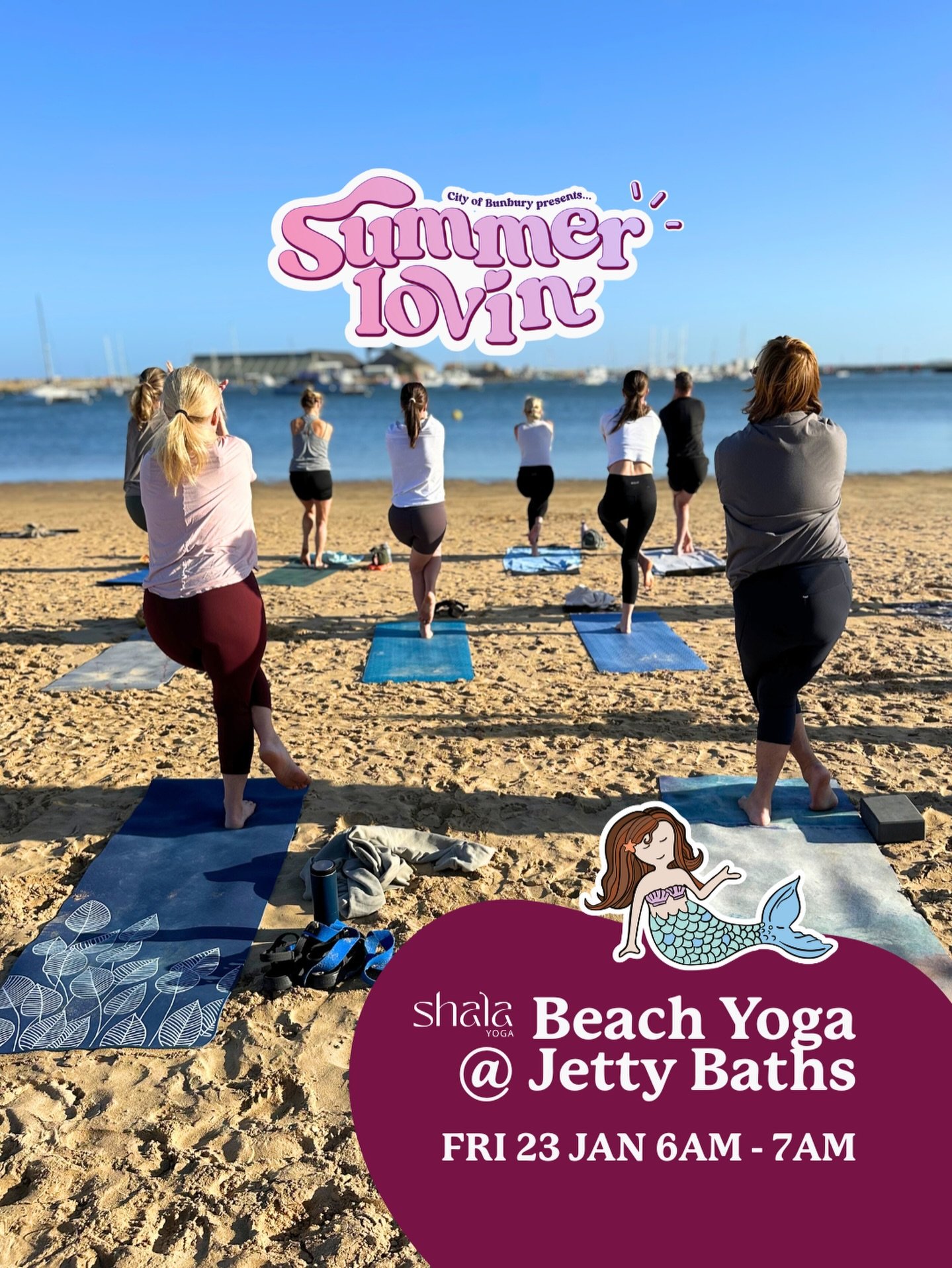 Our last two 🏖️BEACH YOGA Classes are happening over the next few weeks, and these final ones are being led by Mars, who is back from holidays.

Come see us down at Jetty Baths this Friday 23 January at 6am. You know the deal, book in Mindbody, Even