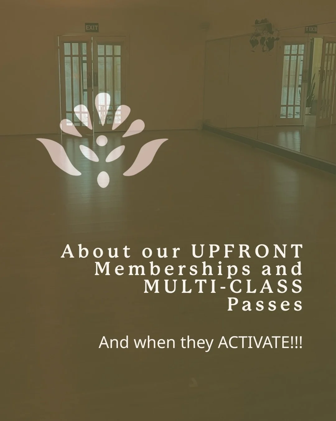 👋 Hey yogis, we know some times you get a bit confused about when our upfront memberships and multi-class passes activate, so here is our simple explanation&hellip;

The date you book your first class is the date it starts! If you have a pass or mem