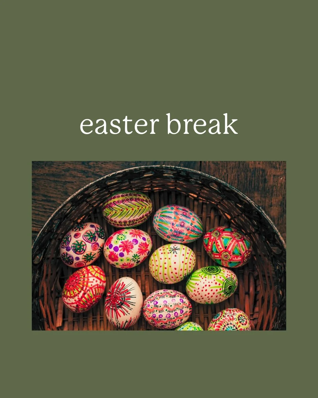 With the 🐣 Easter Long Weekend upon us, we have decided to take the time to be with family and friends, so we&rsquo;ll be closed on Good Friday, Easter Saturday and Easter Sunday, reopening on Easter Monday with Yin Yang Nidra at 4.30pm with Gyani. 