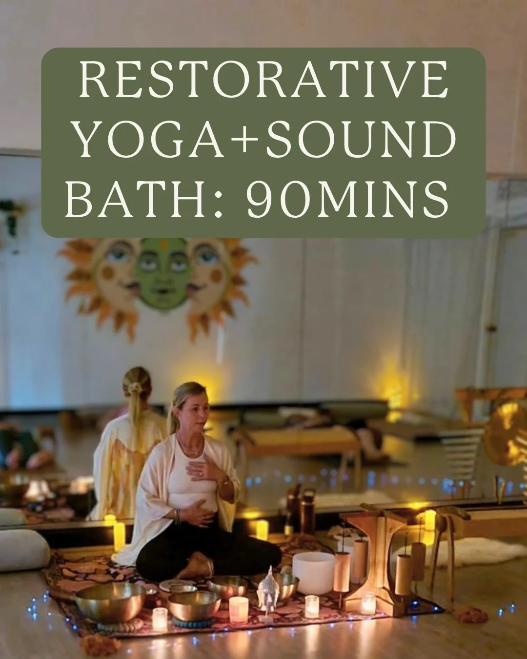 For the first time this year, Eve will be sharing her deeply nourishing ✨🌙Restorative Yoga &amp; Soundbath Journey on Friday May 22nd at 5.30pm.

This is a safe space to rest and let go. You&rsquo;ll be bathed in harmonious sound frequencies whilst 