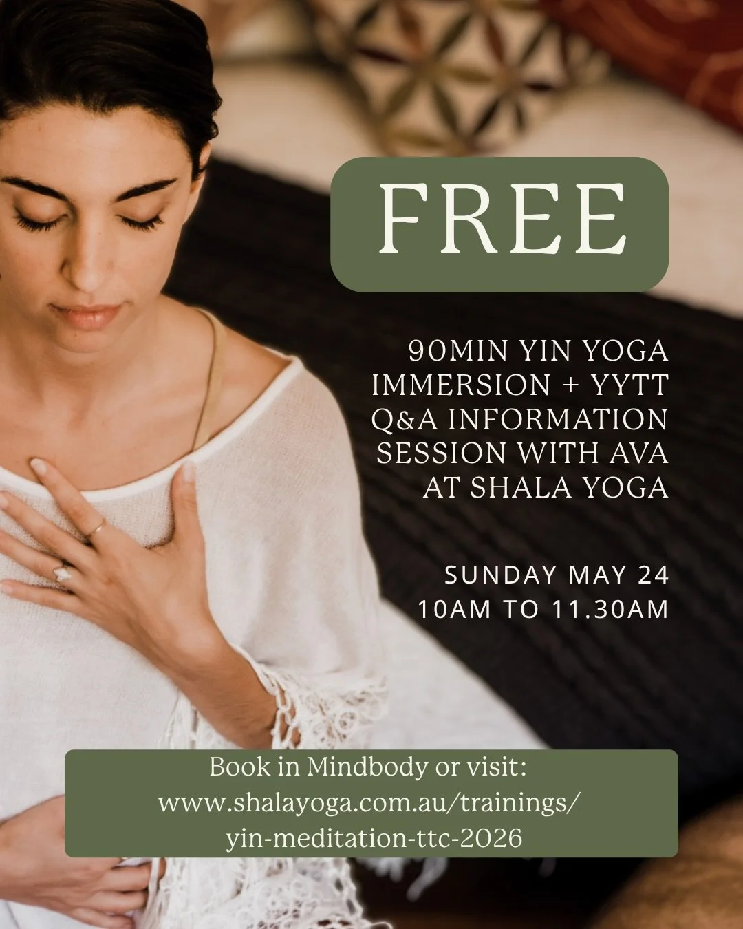 🕉️✨Could your future including teaching Yin? We are excited to be hosting Ava Irani from @functionalspirituality and the Director of @spandaschool in Fremantle when she comes to Bunbury this September and October for the third year in a row to run h