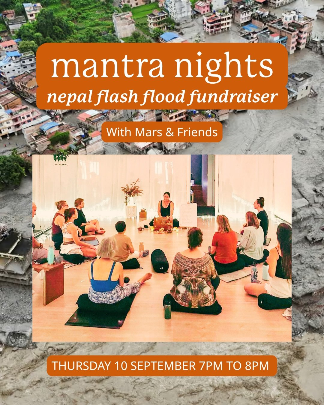 ✨Join Mars &amp; friends for a special evening of Bhakti Yoga, mantra and heart-led singing in our candlelit Shala. We&rsquo;ll come together in song and community to show our support for Nepal and its children following the devastating floods.

Expl