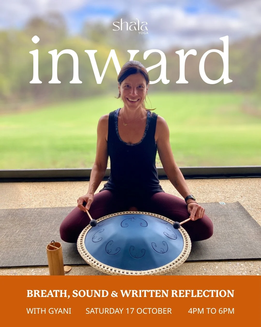Introducing a brand new event at Shala: ✨ INWARD: Breath, Sound &amp; Written Reflection with Gyani ✨

A gentle two-hour immersion to slow down, tune in and reconnect with yourself. Through pranayama, restorative yoga, Yoga Nidra, healing sound and g