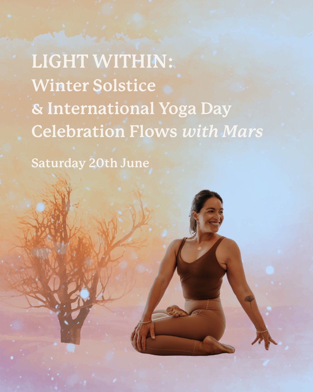 Light Within: Winter Solstice & International Yoga Day Celebration Flows with Mars {20/06/26}