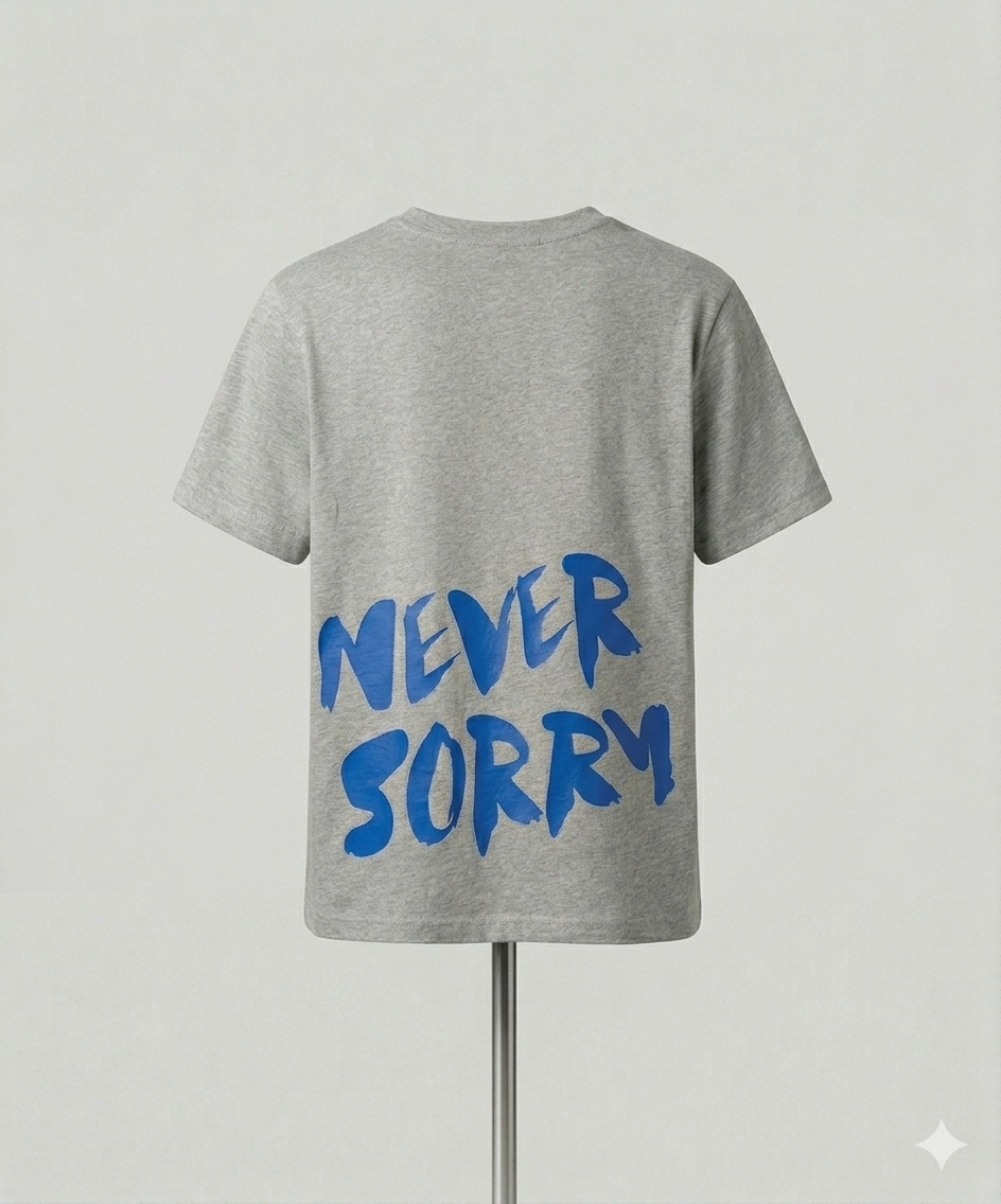 'Never Sorry' Organic Cotton T-Shirt