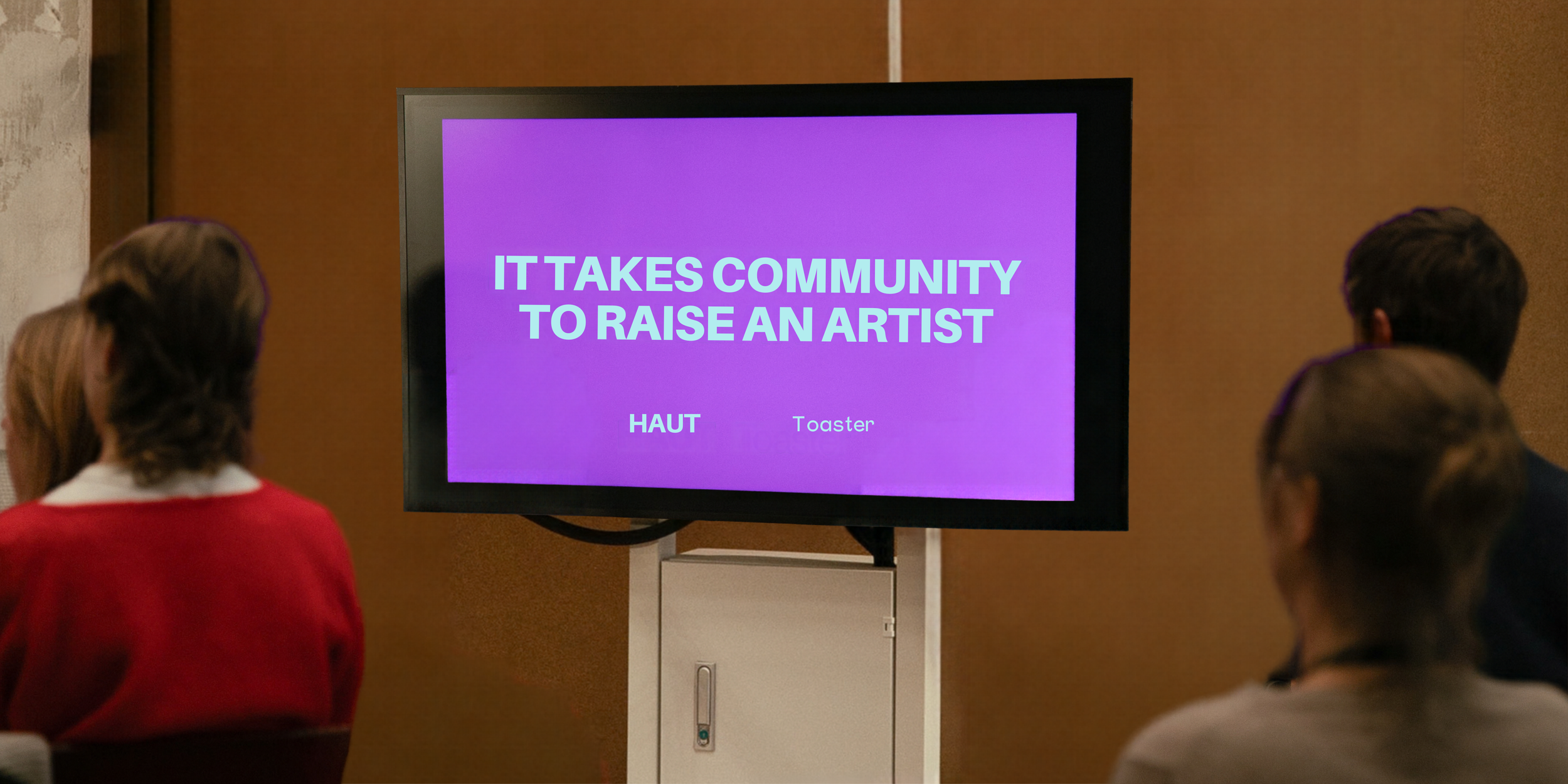MORGENBRIEFING: IT TAKES COMMUNITY TO RAISE AN ARTIST