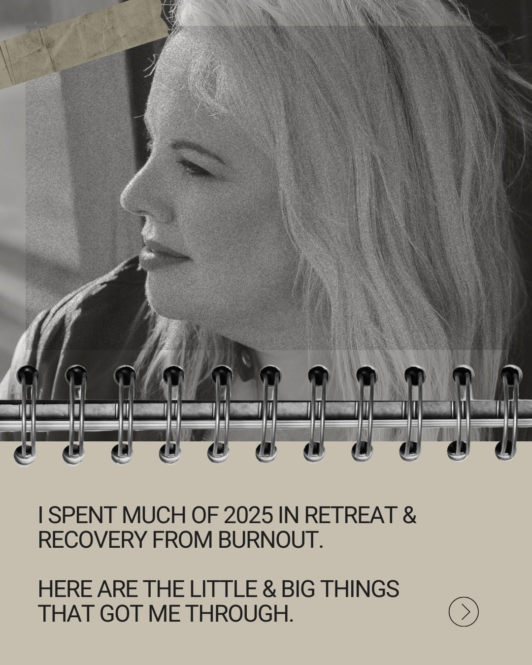 2025 was a fallow year for me &ndash; a year of burnout, wintering, and not being able to push through like normal, no matter how hard I tried.

I thought it might be nice to share some things that helped me, in case they might be of help to you or s