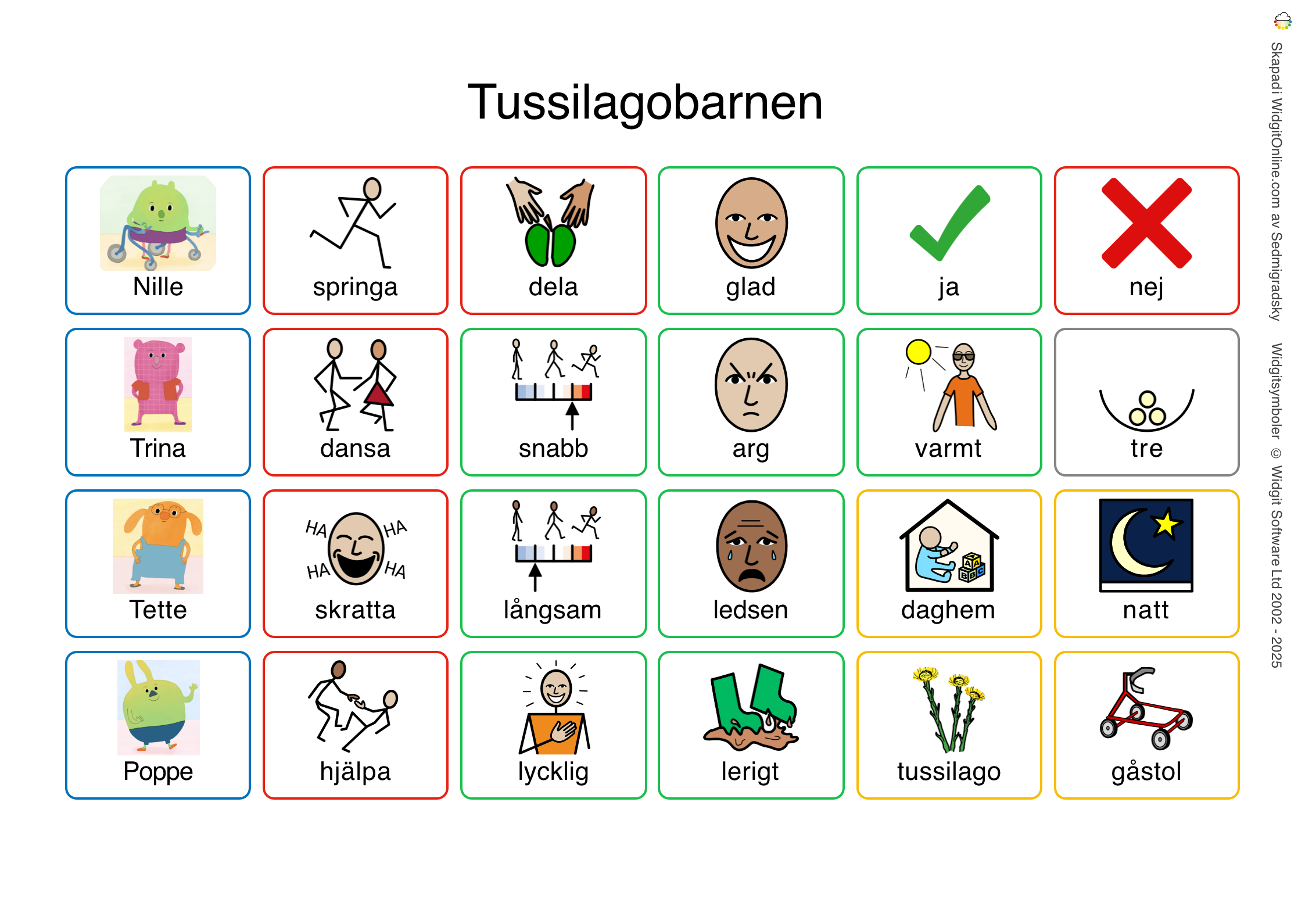 Bildstöd för tussilagobarnen