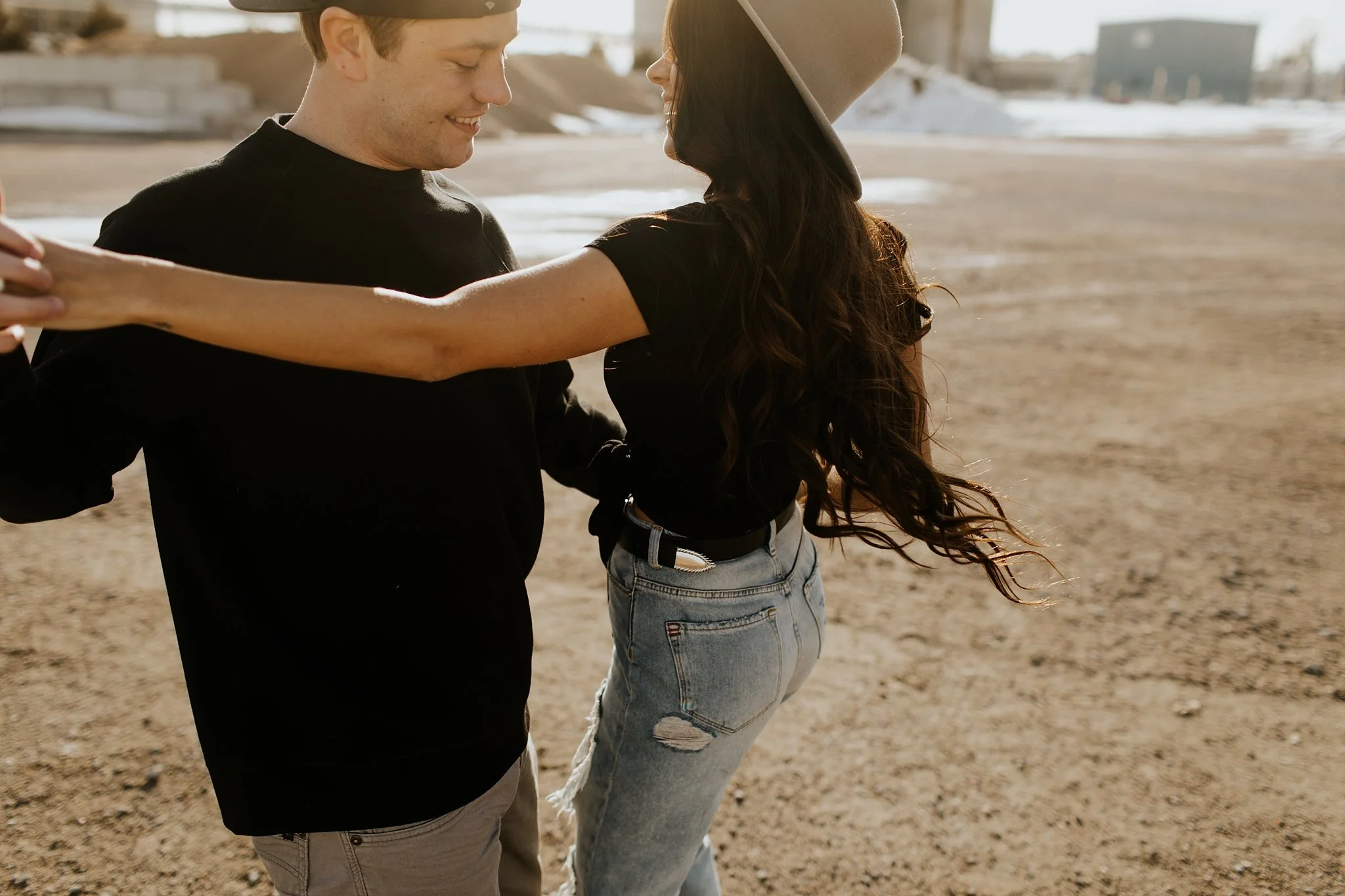 Hipster Street Style Winter Engagement Session  - Nebraska Wedding Photographer_0007.jpg