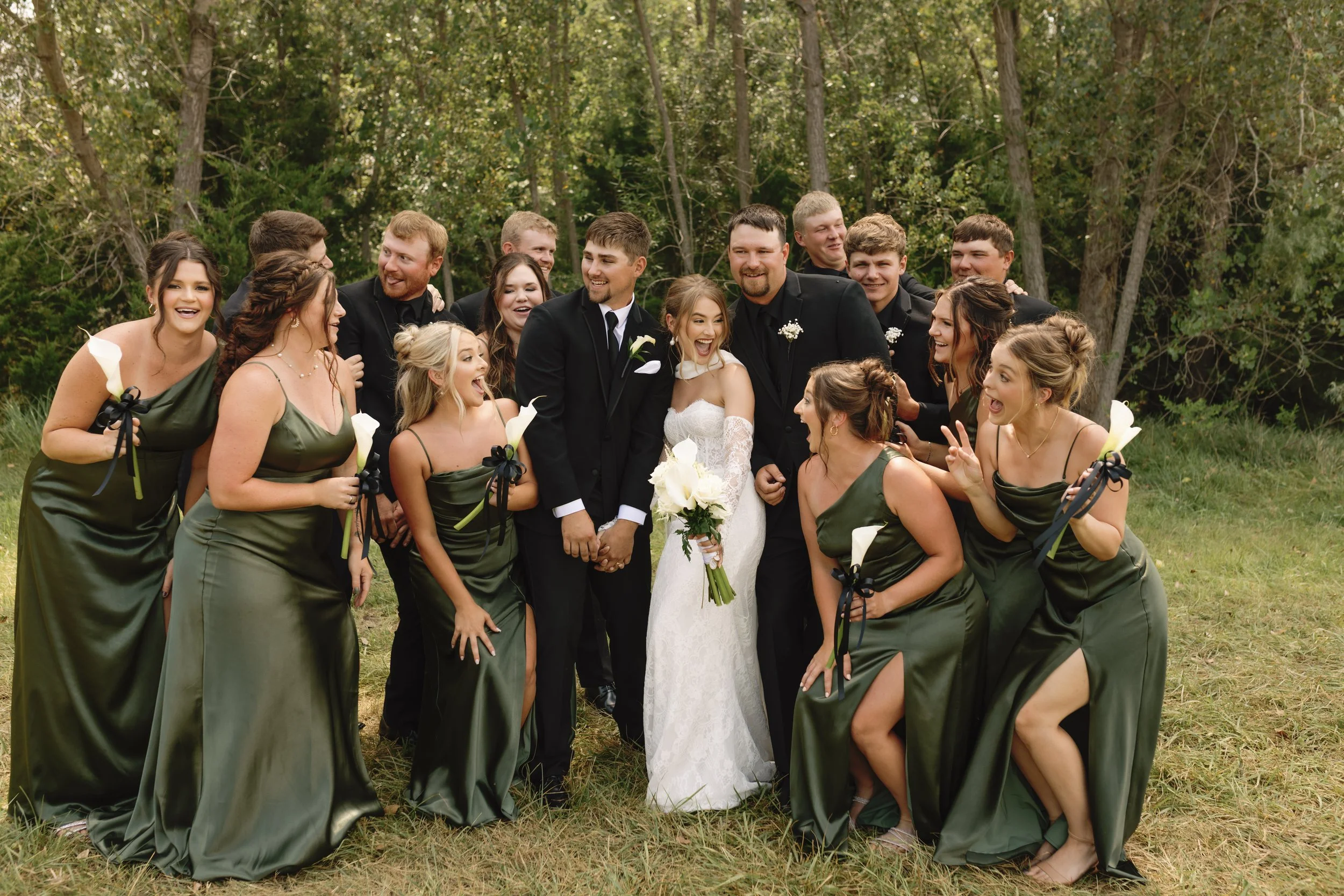 Modern Black and White Style Wedding - Loup City, Nebraska - Photographer: Emma