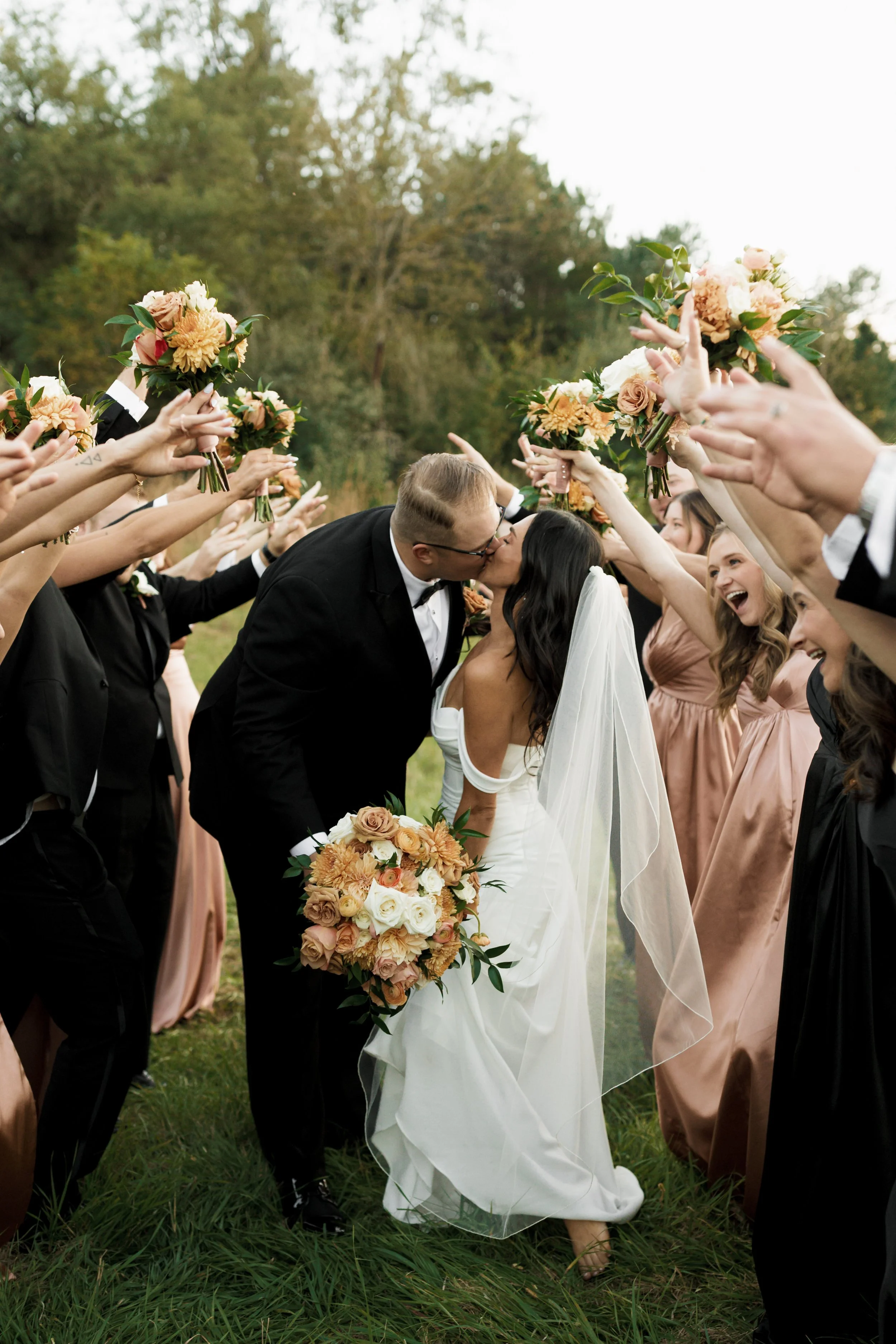 Romantic Fall Wedding at the Barn at Ackerhurst in Bennington Nebraska - PHotographer: Matti