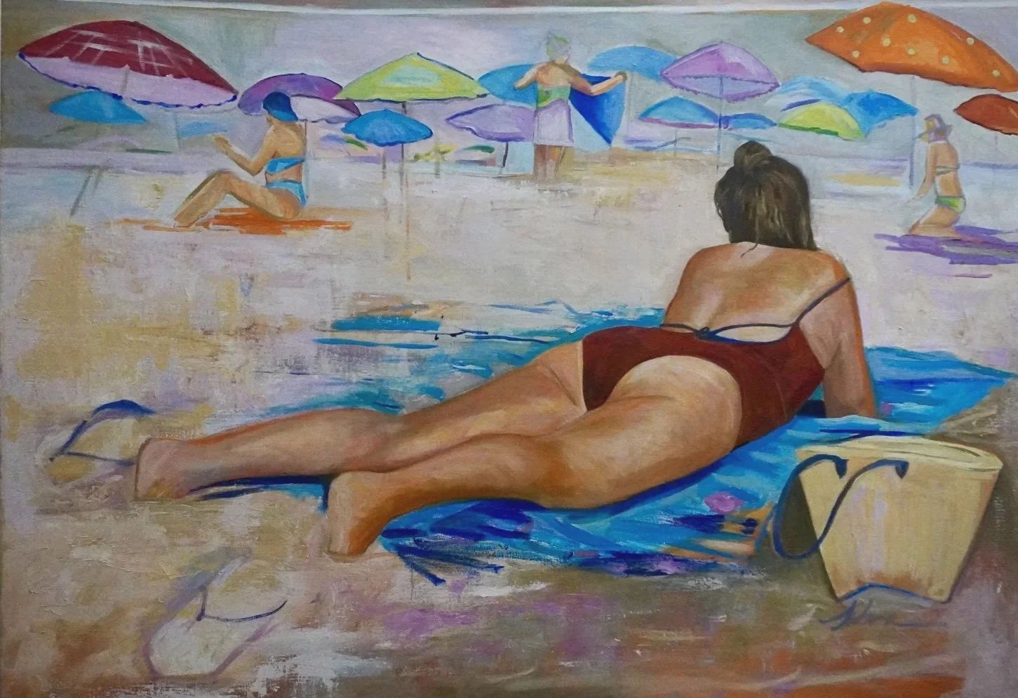 Umbrellas Oil 1.25 m X 95 cm