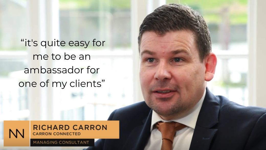 “It’s quite easy for me to be an ambassador for one of my clients”