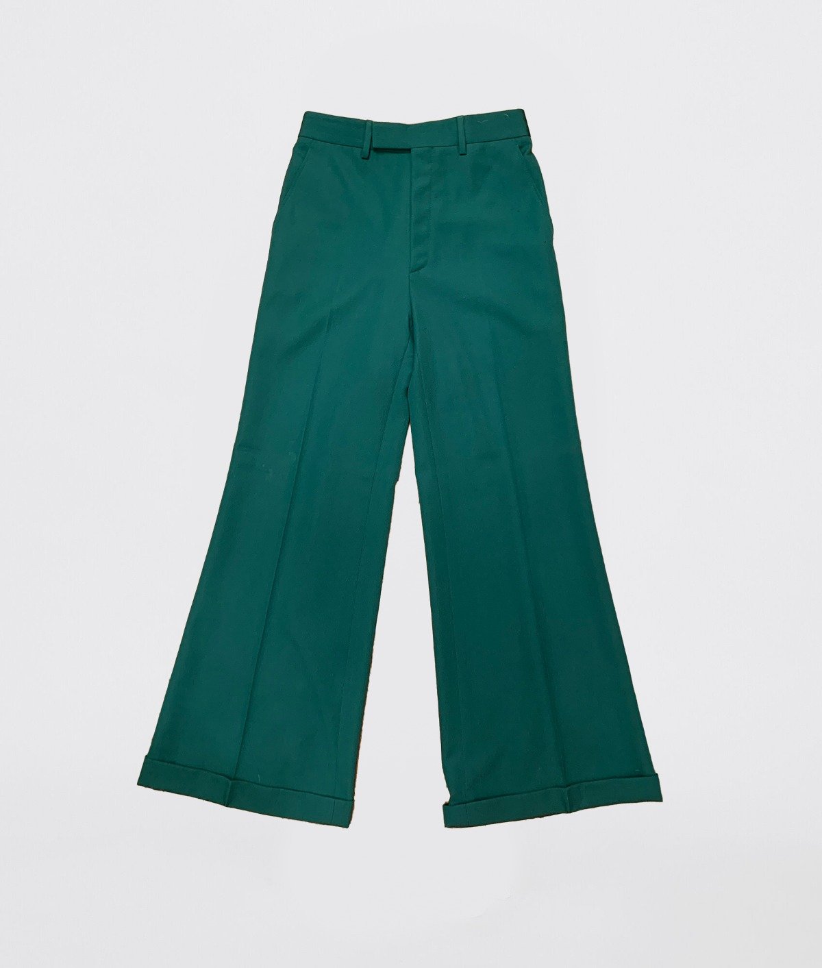 GUCCI FLARED LEG PANTS GREEN